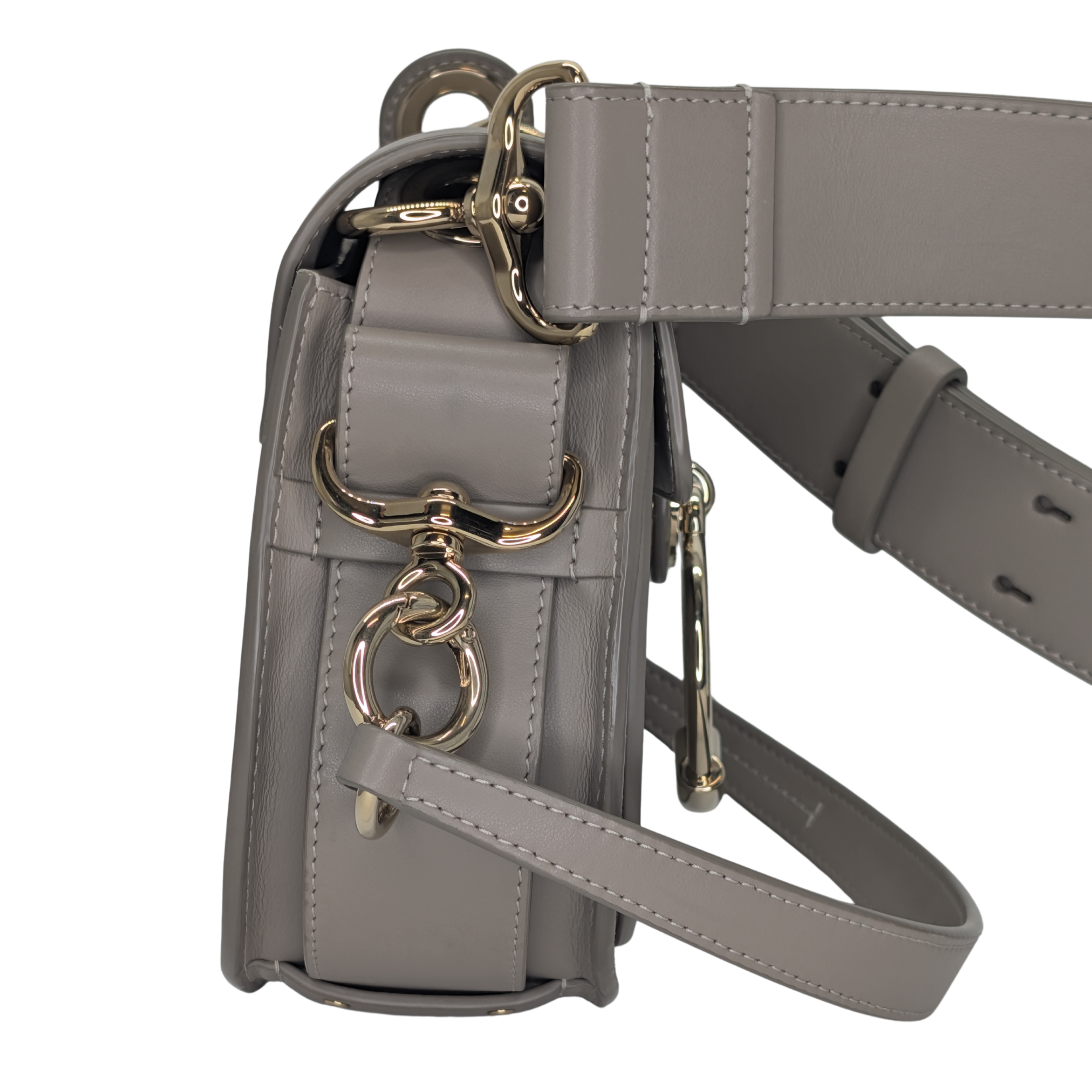 Chloe Calfskin Small Tess Bag Motty Grey