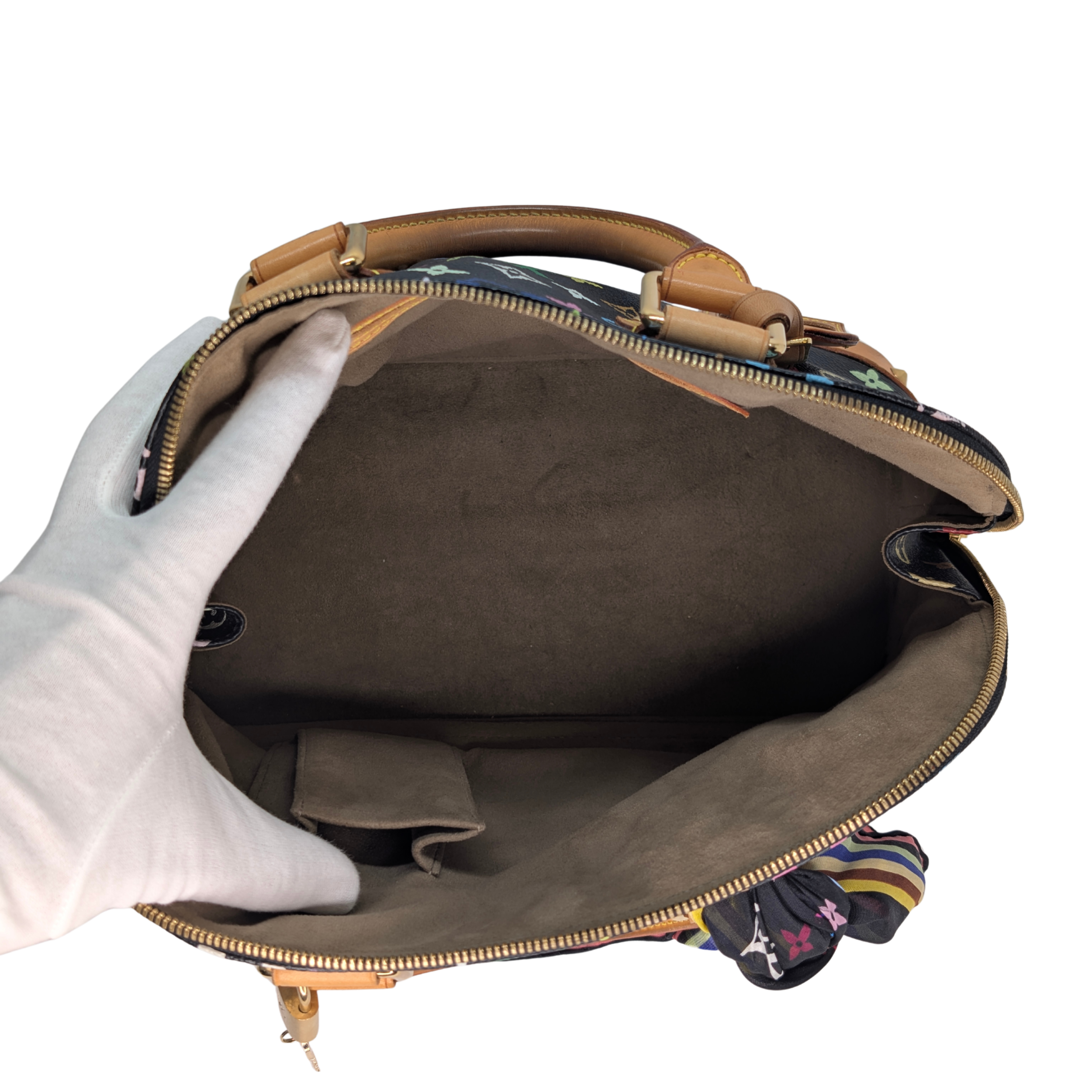 Louis Vuitton Takashi Murakami Alma PM Bag Black Monogram Multicolore