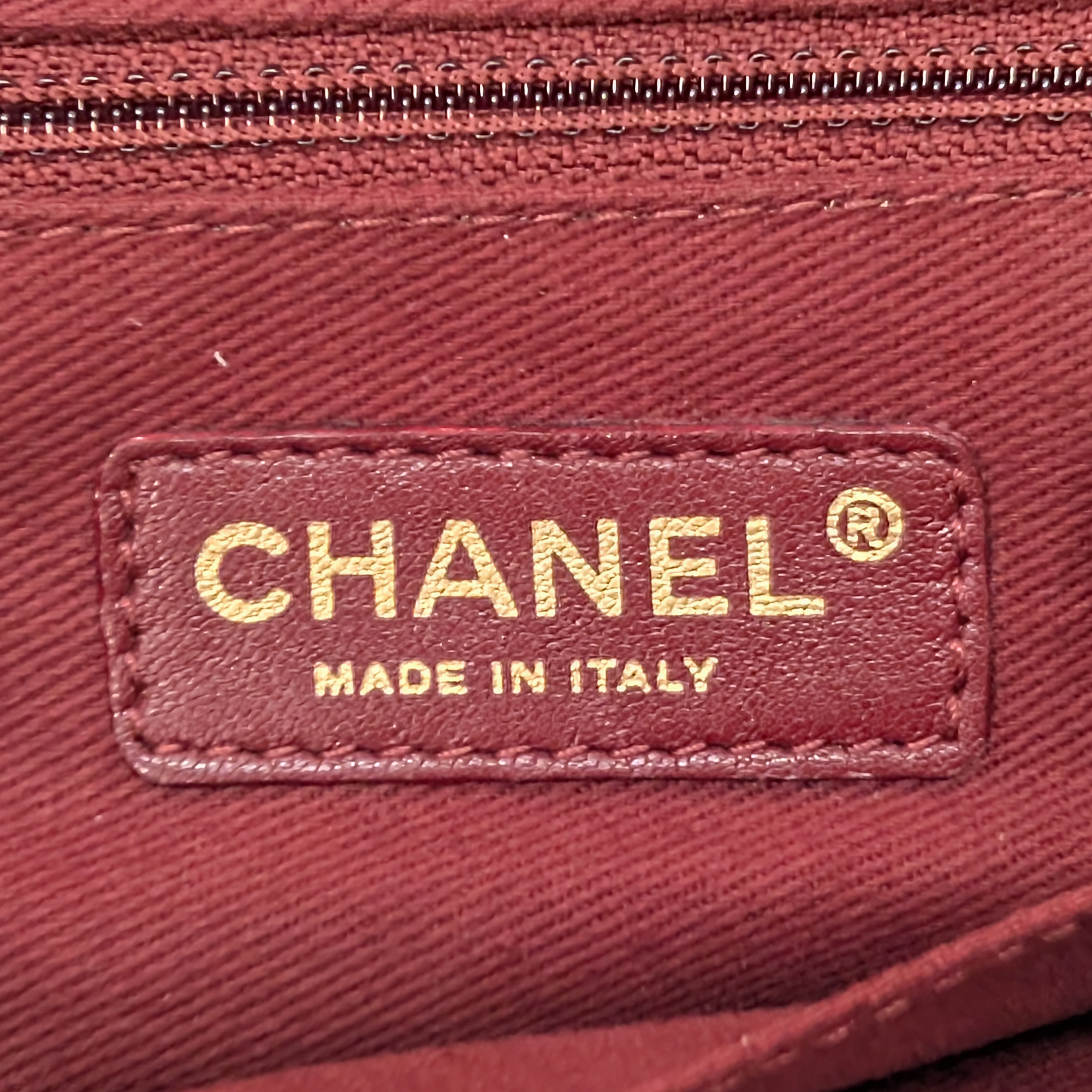 Chanel Pondicherry Flap Medium Handbag Leather Black