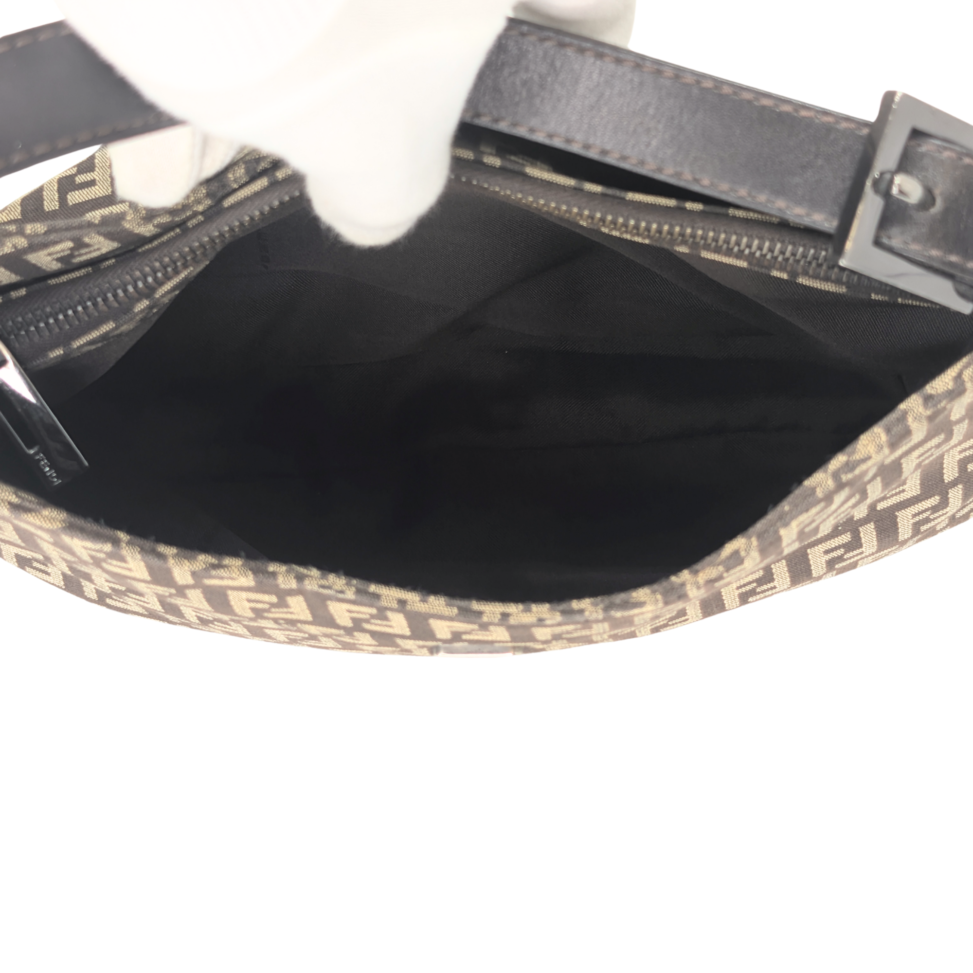 Fendi Zucchino Mamma Canvas Shoulder Bag