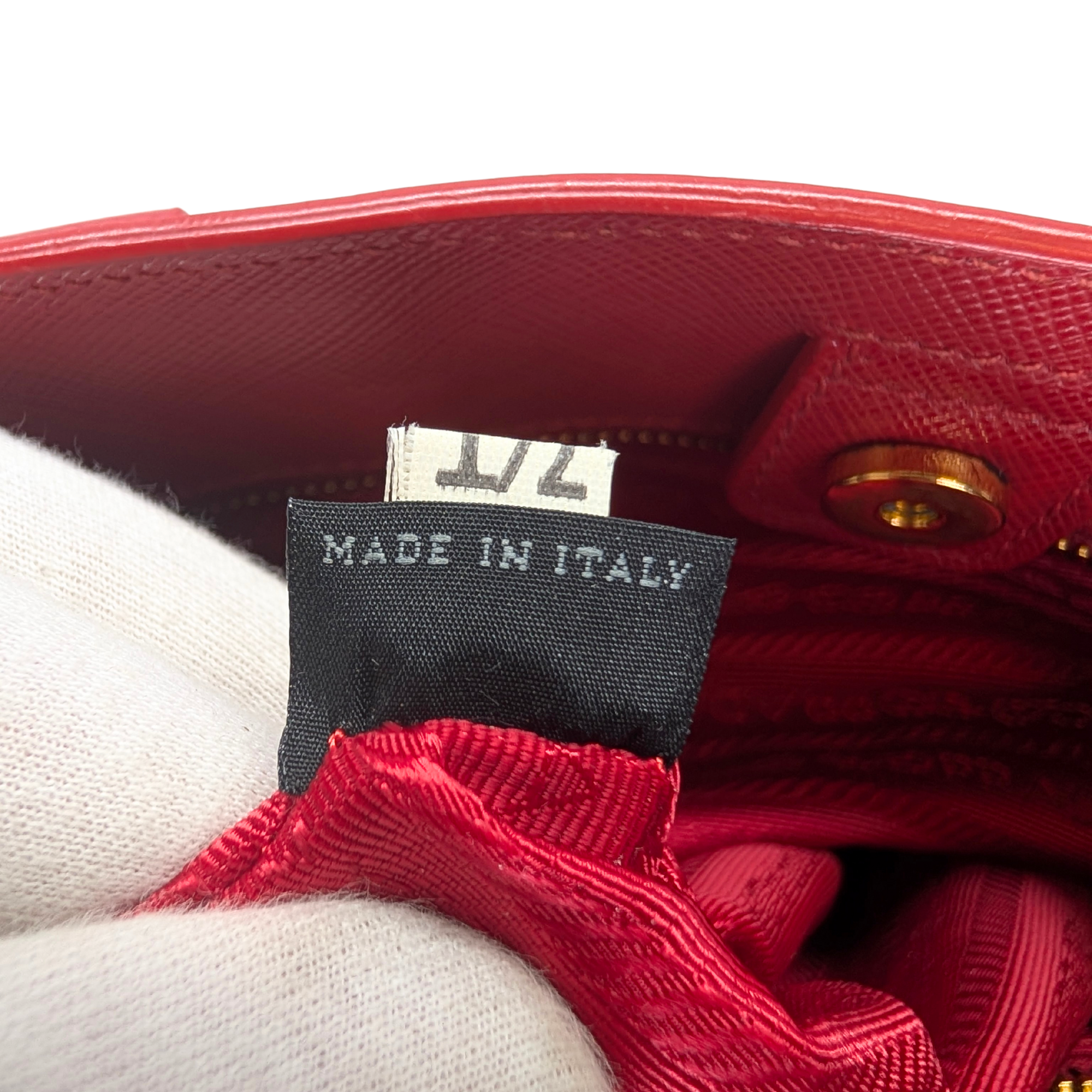 Prada Lux Open Saffiano Tote Bag Red