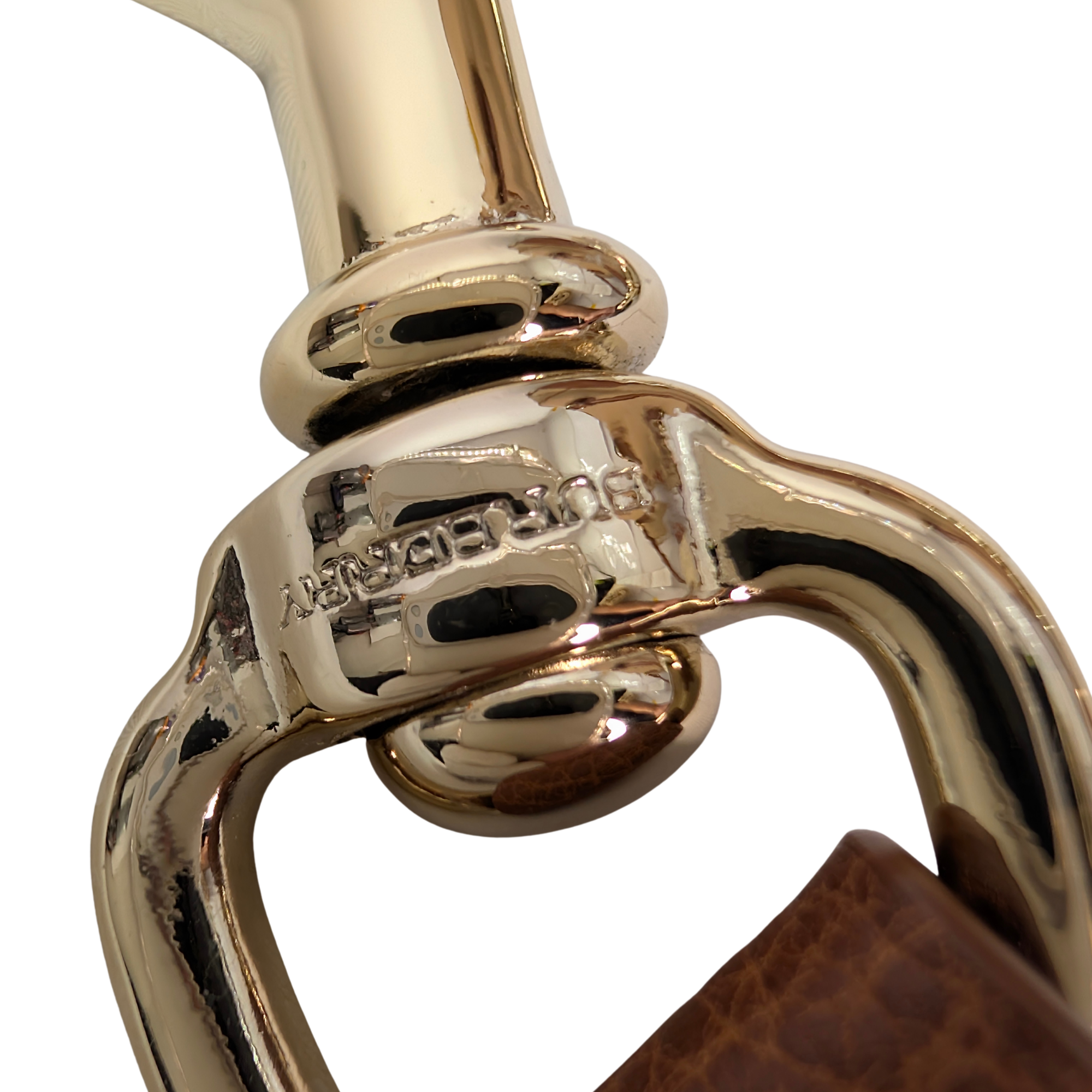 Burberry Embroidered Canvas X Leather Bowling Shoulder Bag