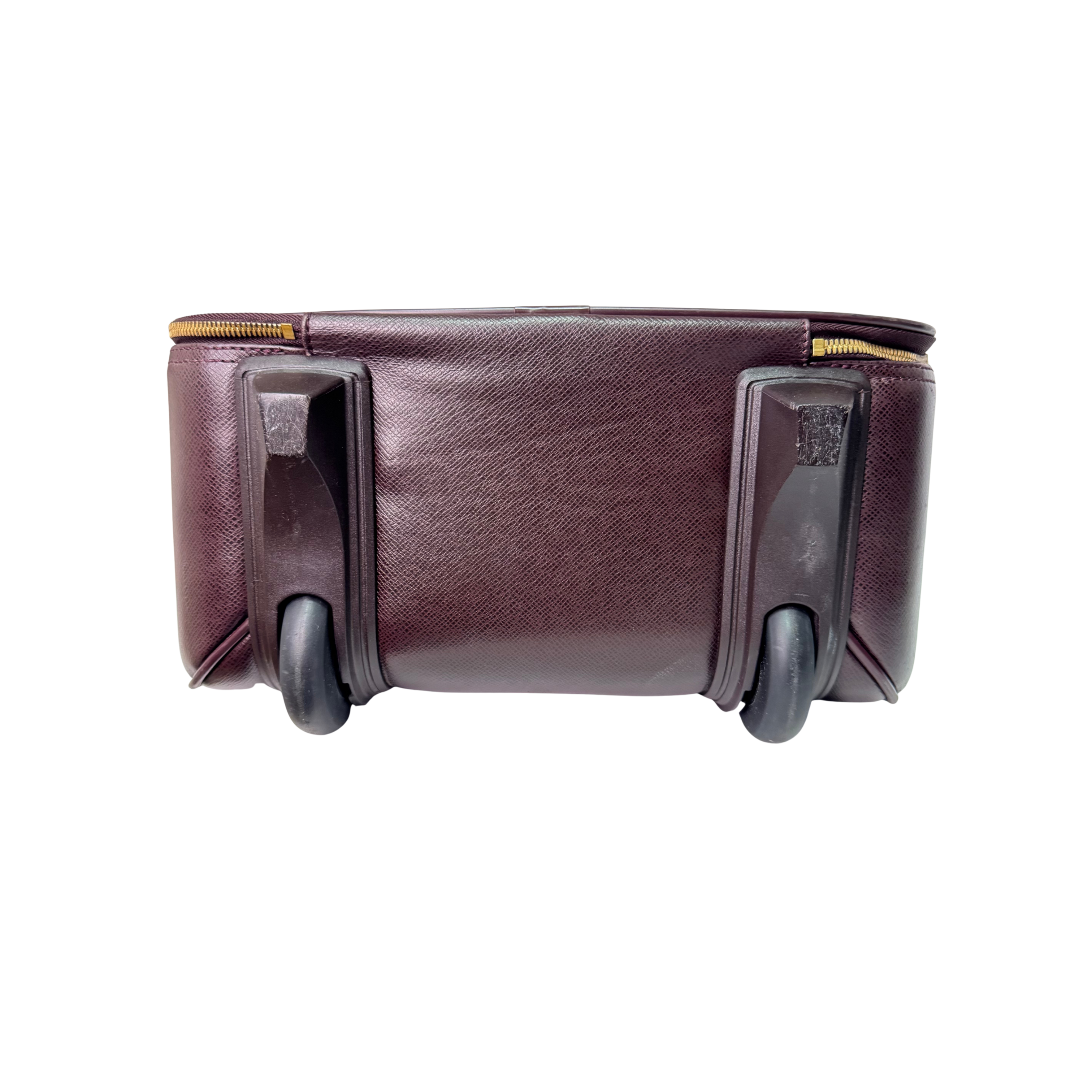 Louis Vuitton Pegase 45 Luggage Bag Leather Burgundy
