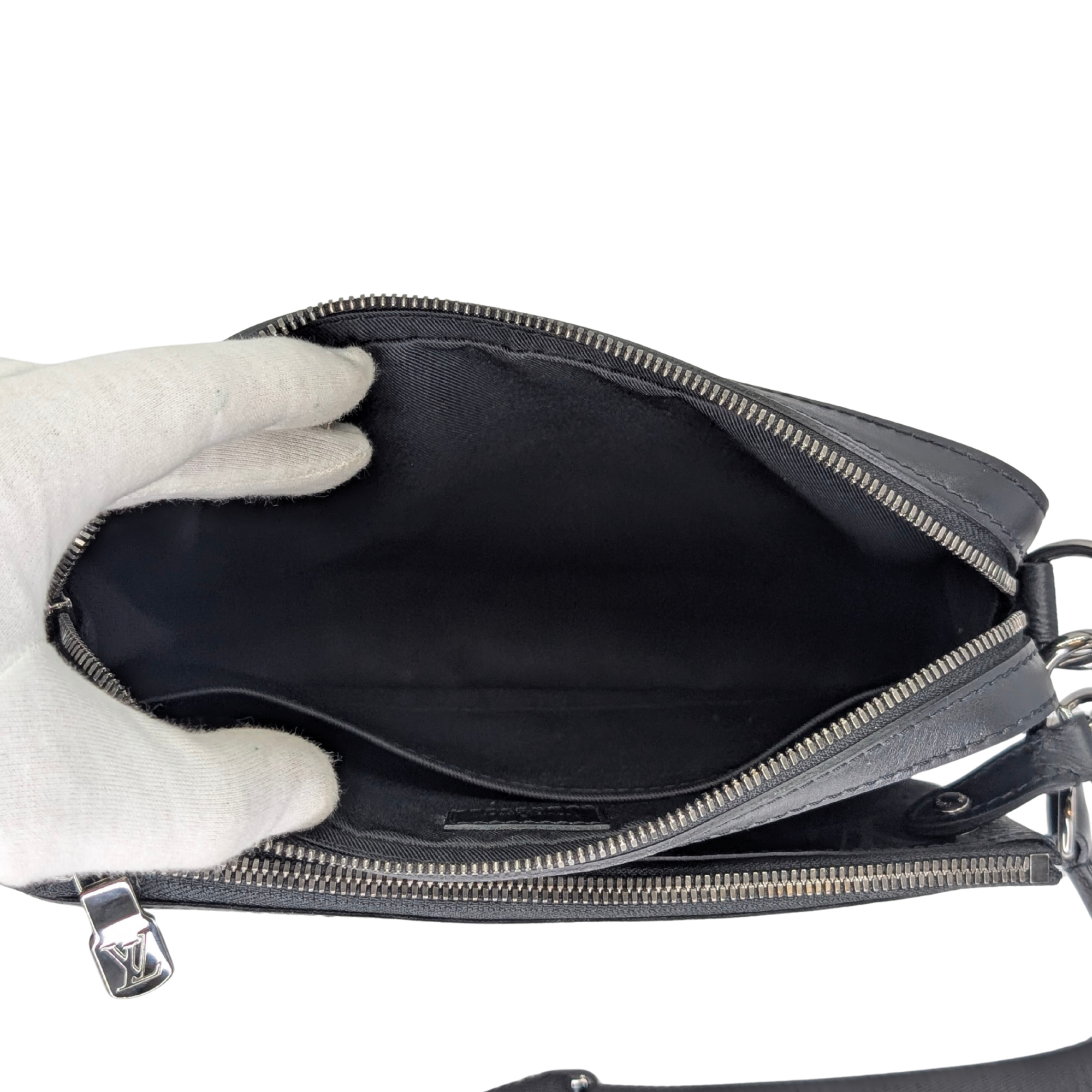 Louis Vuitton Trio Messenger Monogram Bag Black