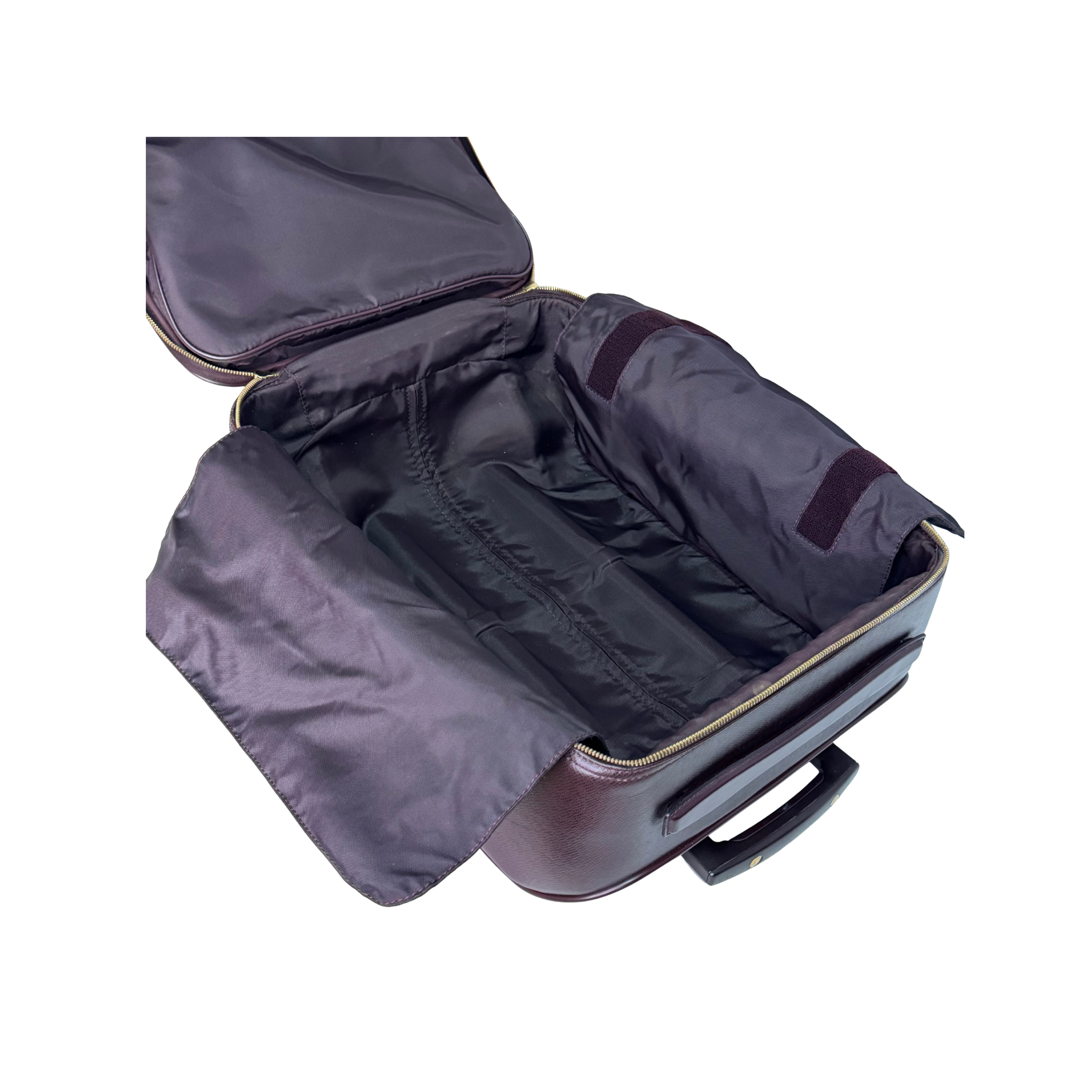 Louis Vuitton Pegase 45 Luggage Bag Leather Burgundy