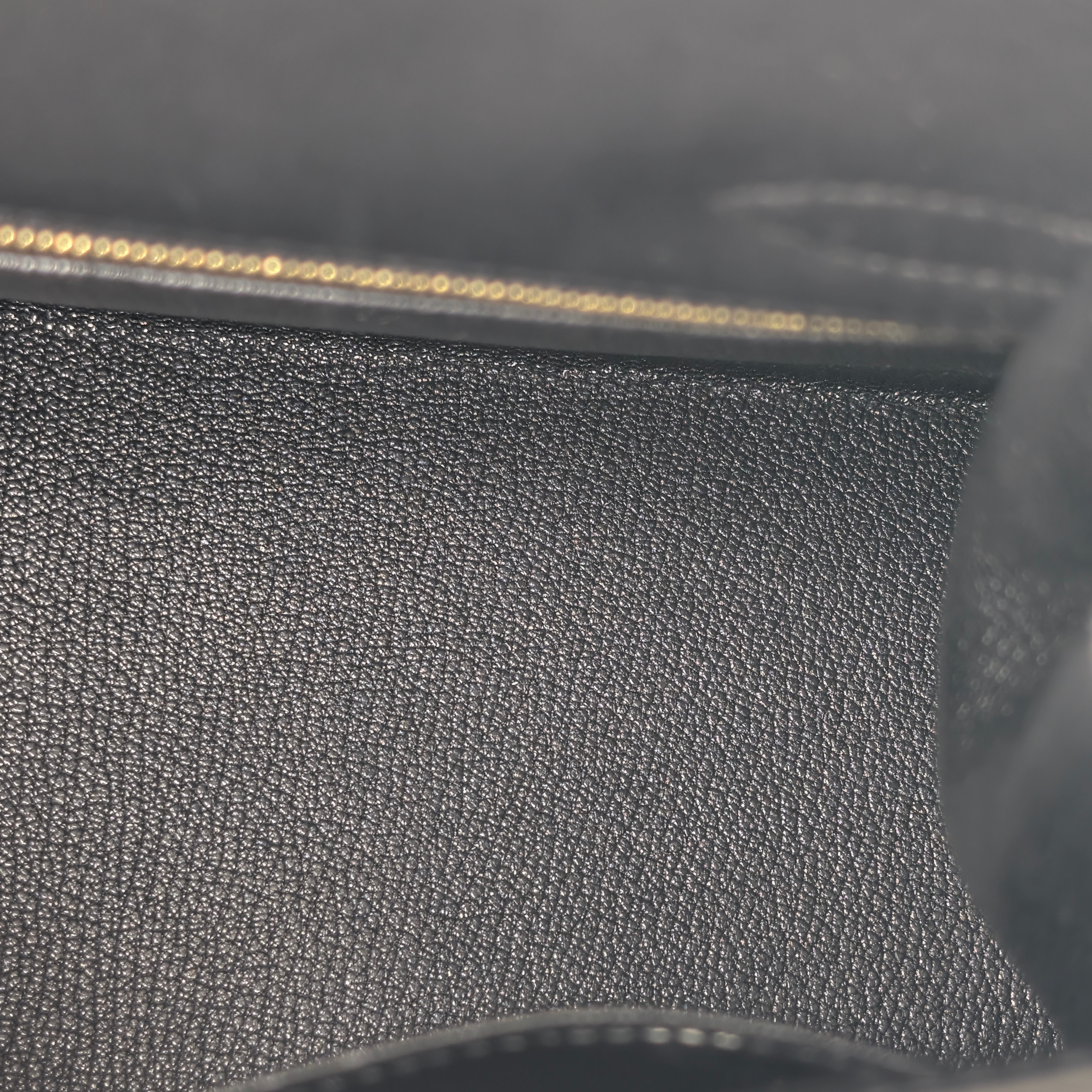 Hermes Kelly 32 Sellier Sombrero Box Leather GHW Matte Black X Stamp