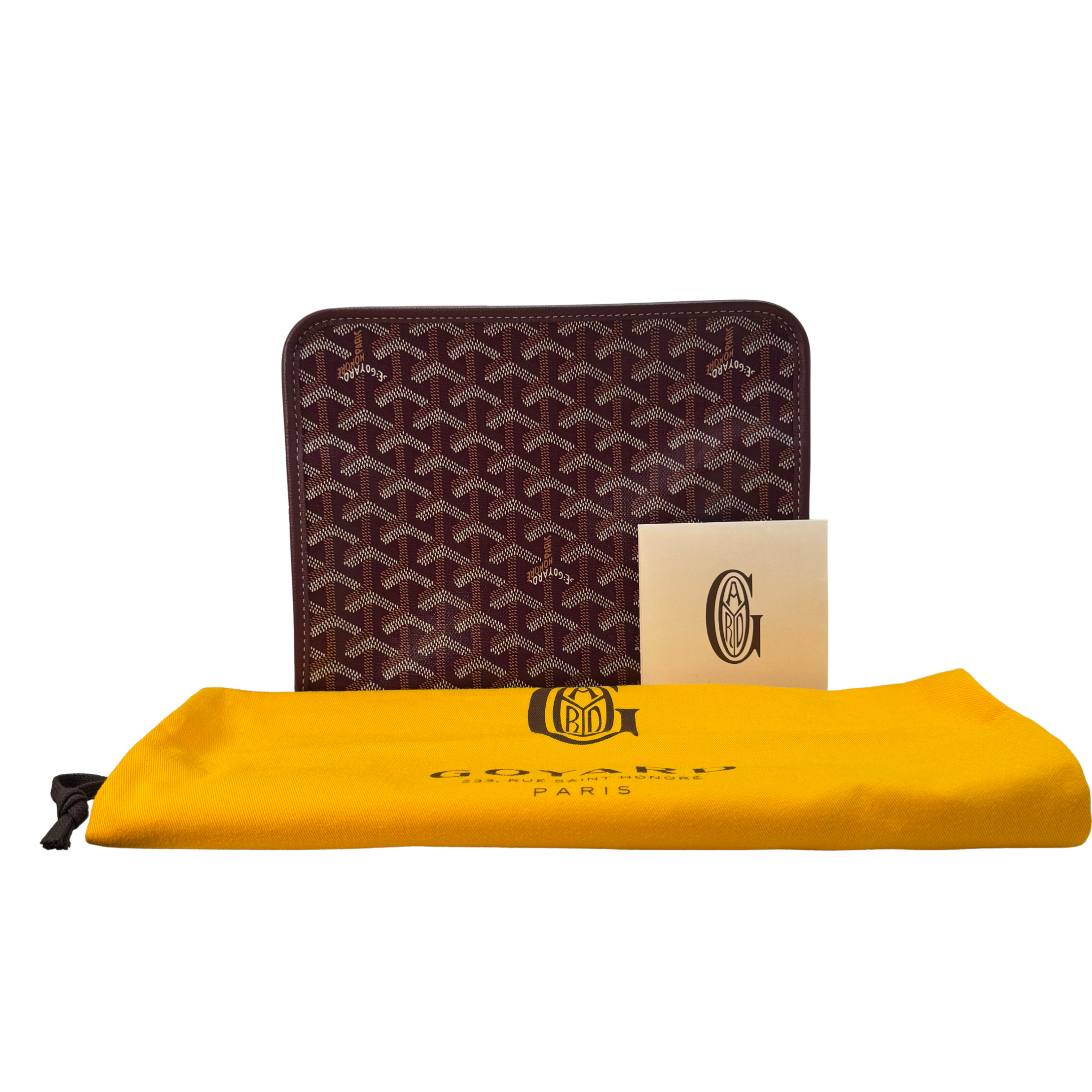 Goyard Burgundy Jouvence MM Toiletry Clutch Bag