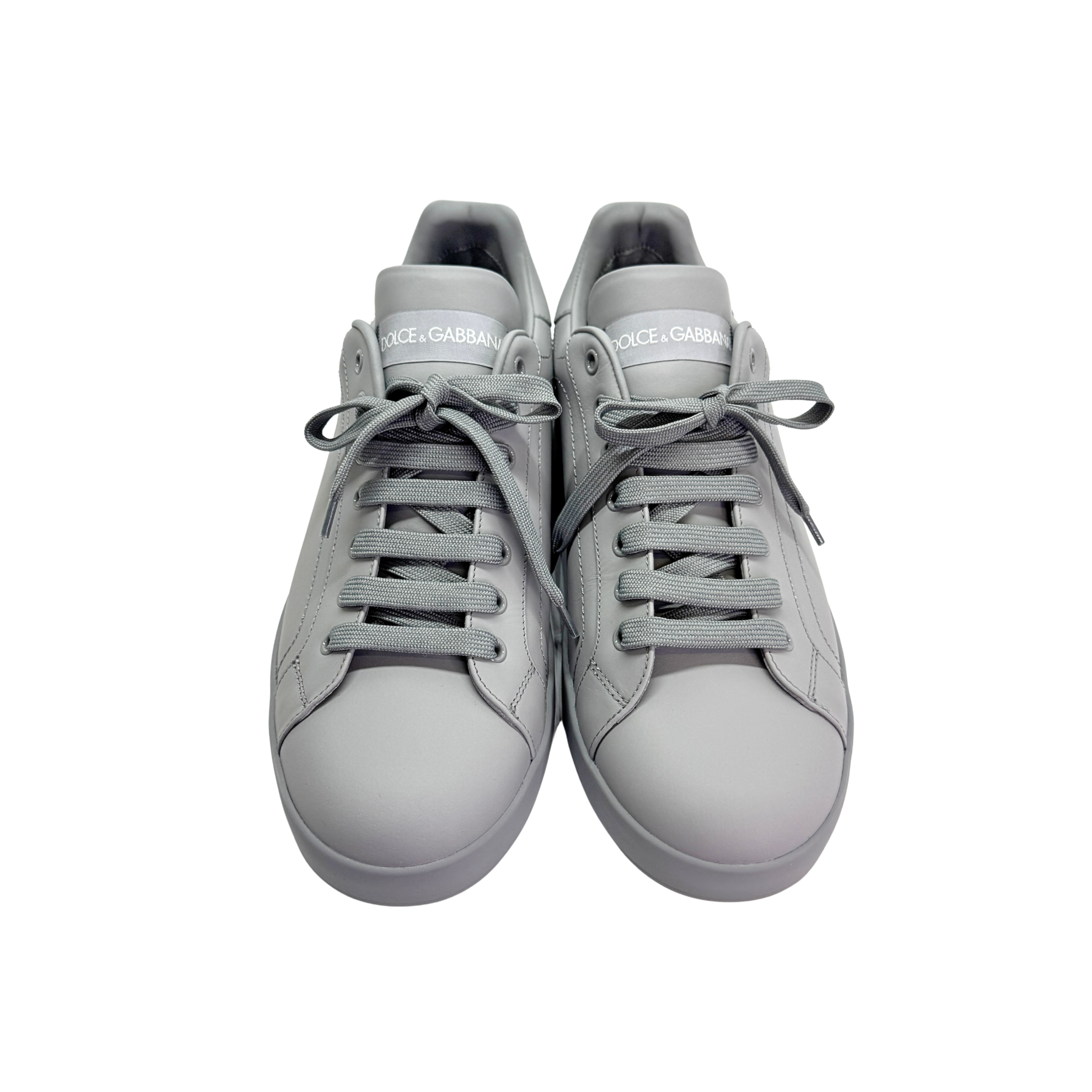 Dolce & Gabbana Men's Portofino Sneakers Leather Grey
