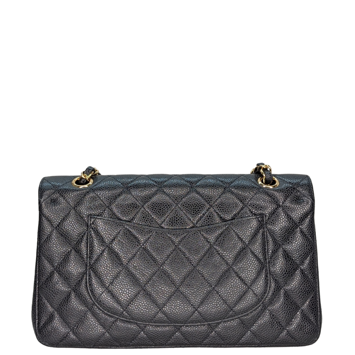 Chanel Medium Classic Double Flap Caviar Leather Black GHW