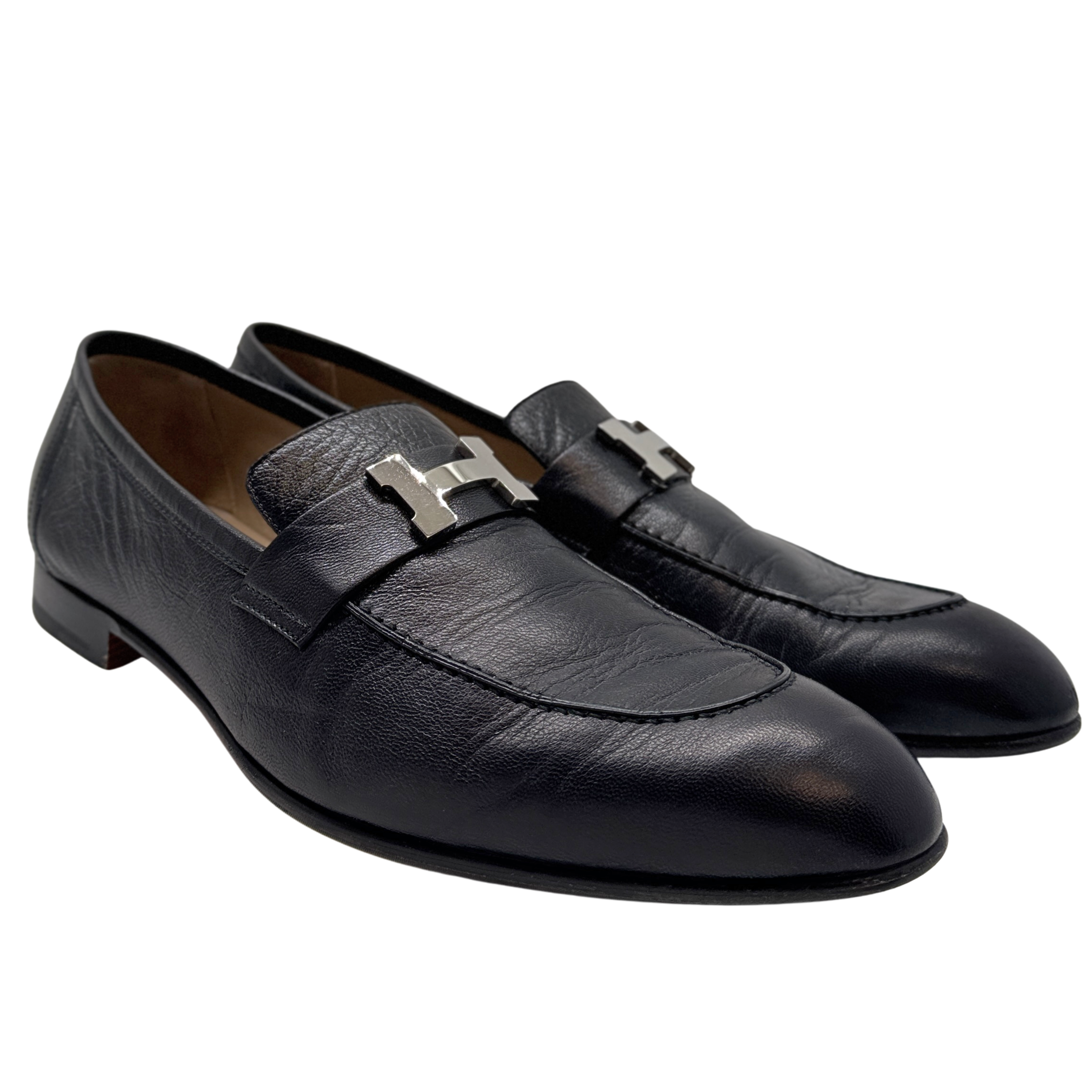 Hermès Paris Loafer Mens Black 46