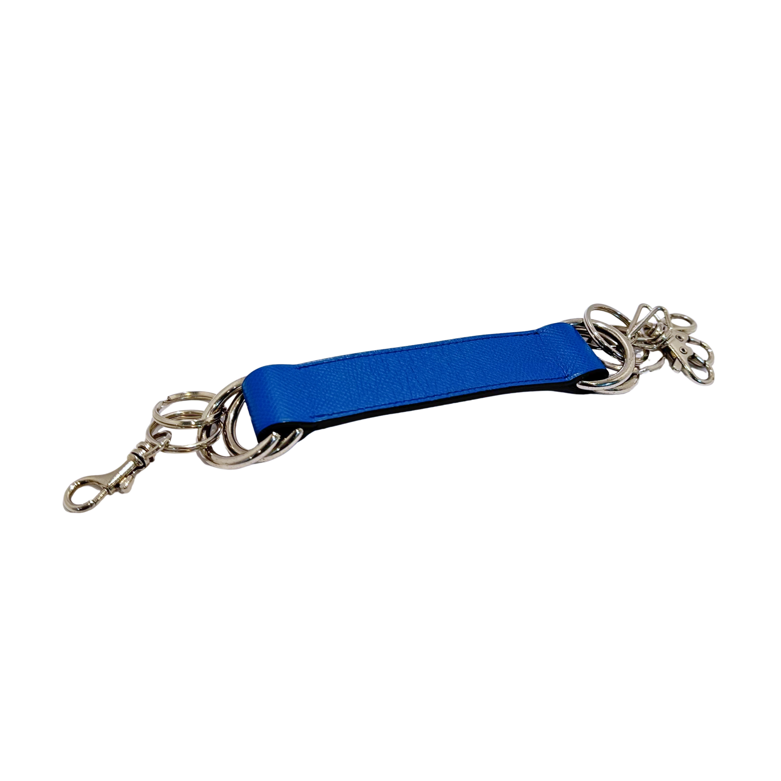 Hermés Paris Romance Scarf Belt Leather Blue