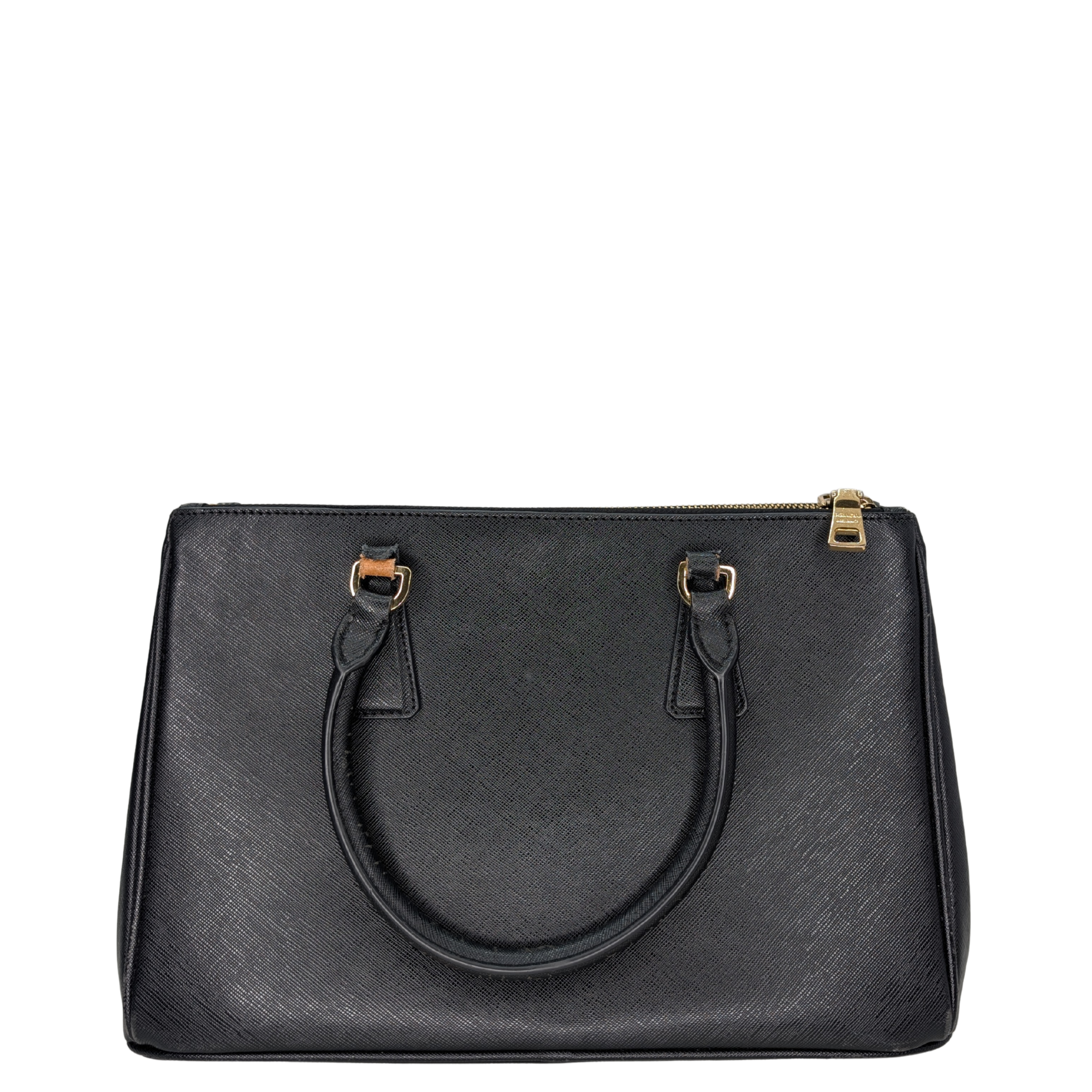 Prada Saffiano Galleria Double Zip Black