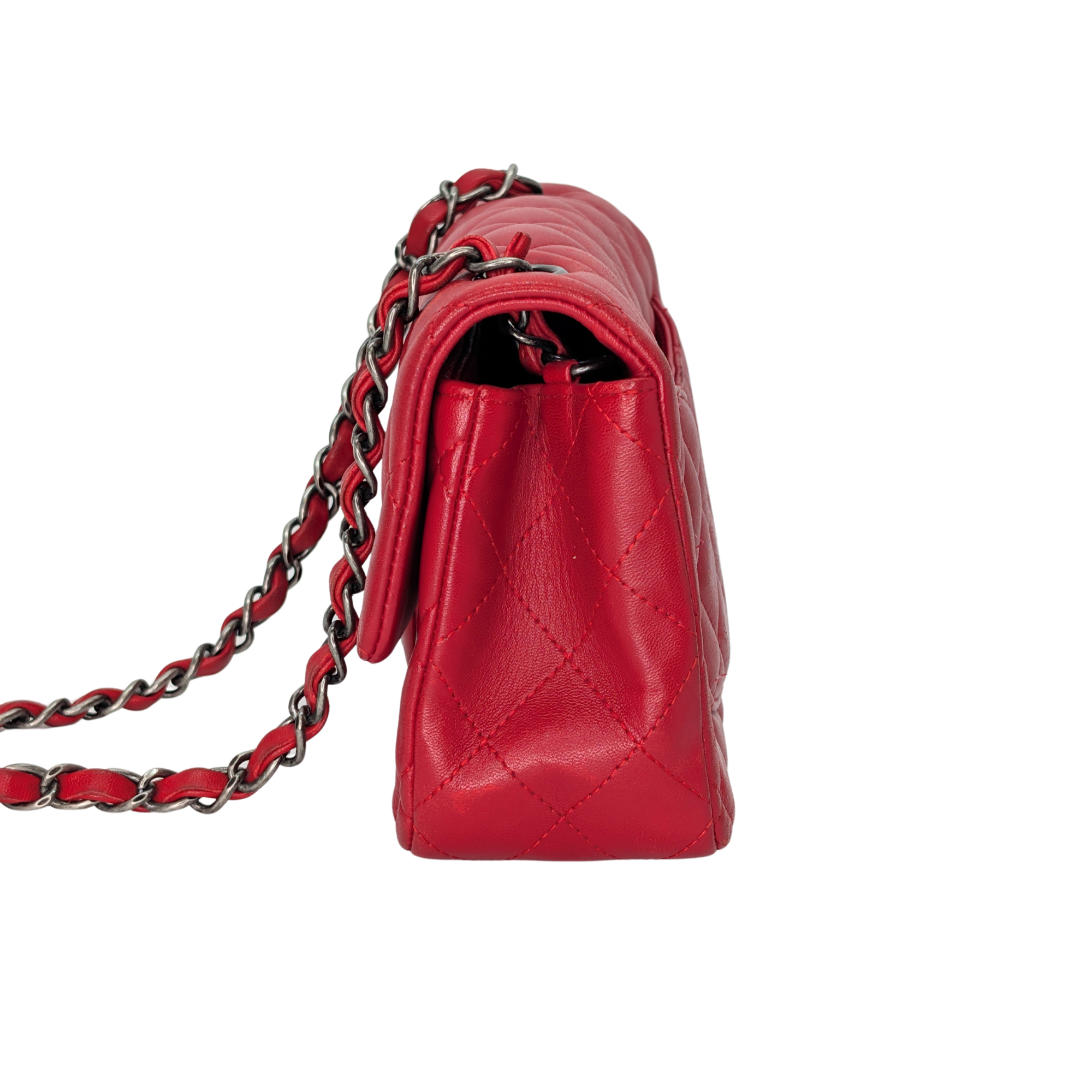 Chanel Mini Rectangular Classic Flap Bag Red