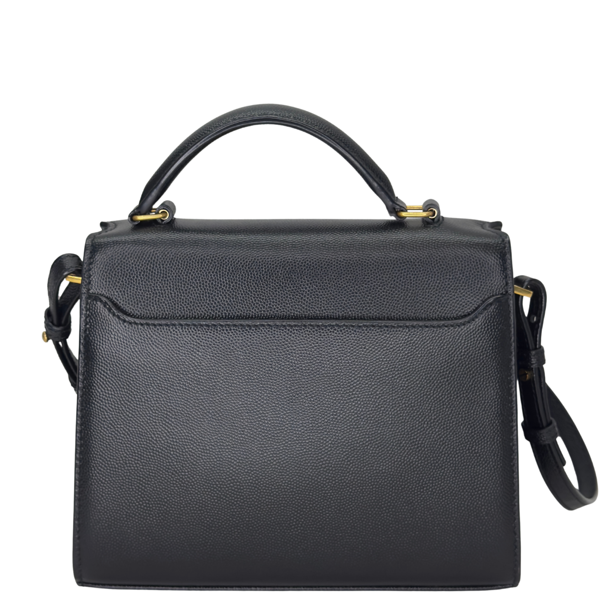Saint Laurent Cassandra Top Handle Mini Bag Black