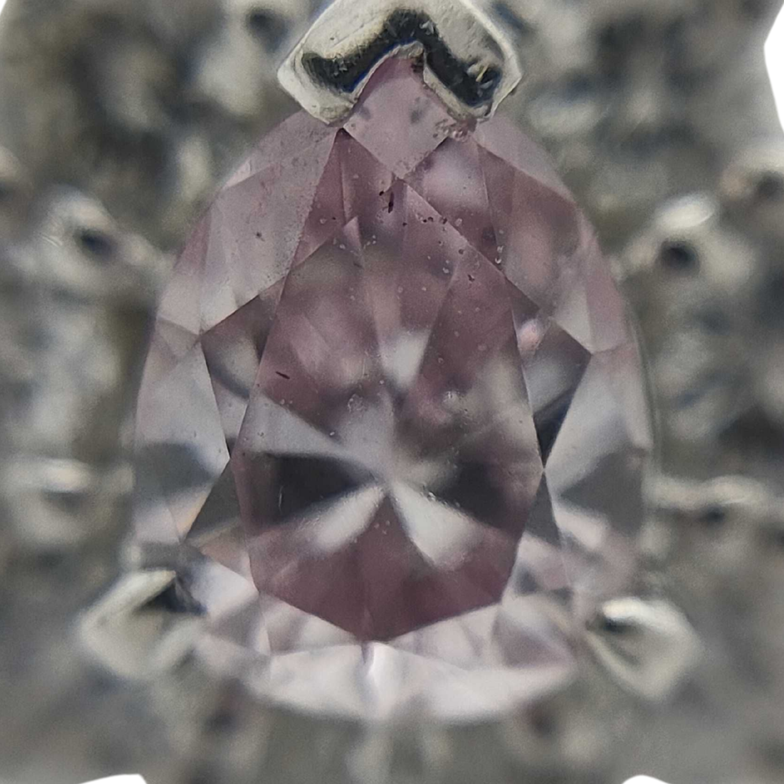0.28Ct Natural Pink Diamond & 0.35Ct White Diamonds Halo Ring In Platinum