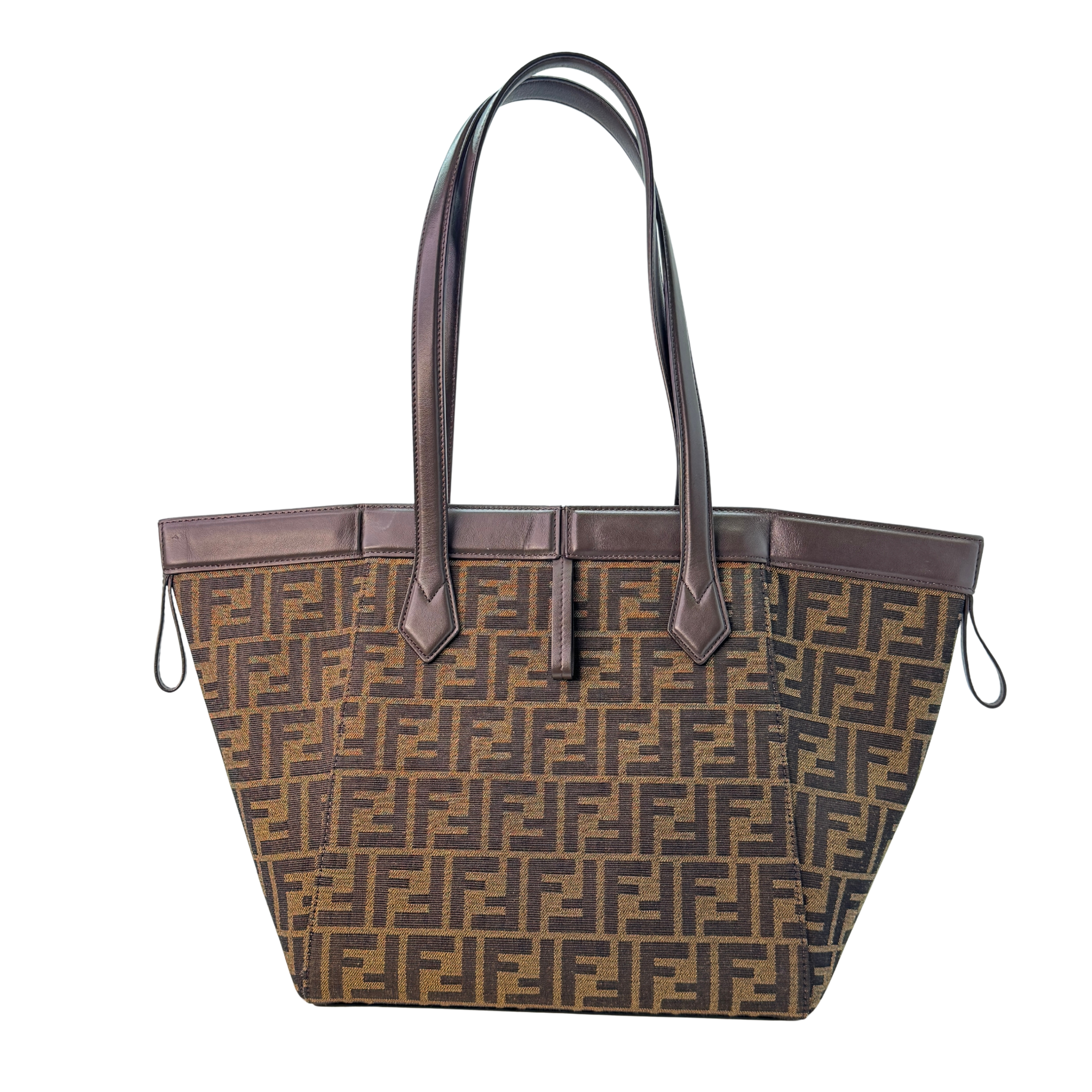 Fendi Origami Medium Fabric Tote Bag Brown