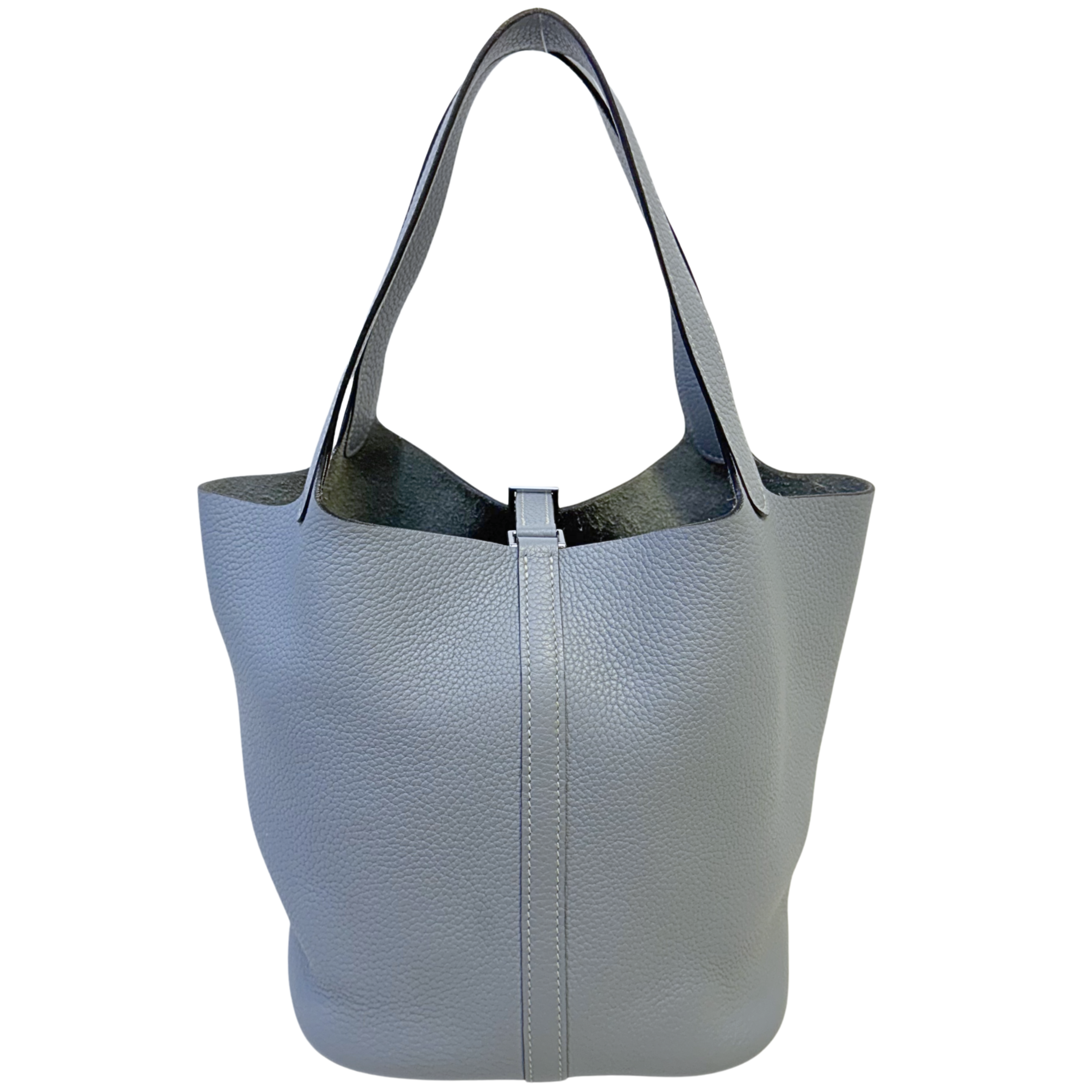 Hermès Picotin Lock 18 Handbag Leather Light Blue