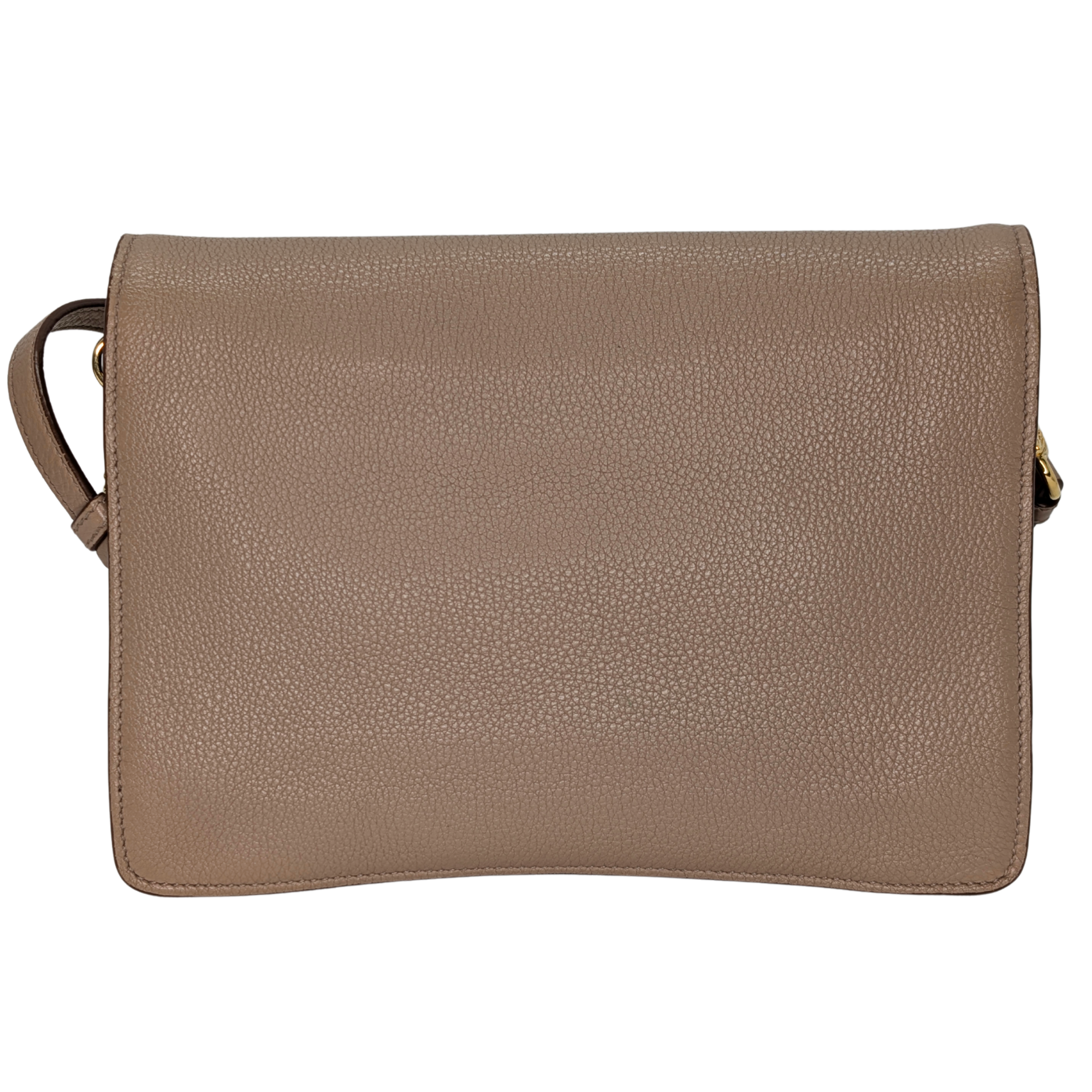 Prada Vitello Daino Leather Crossbody Bag Beige