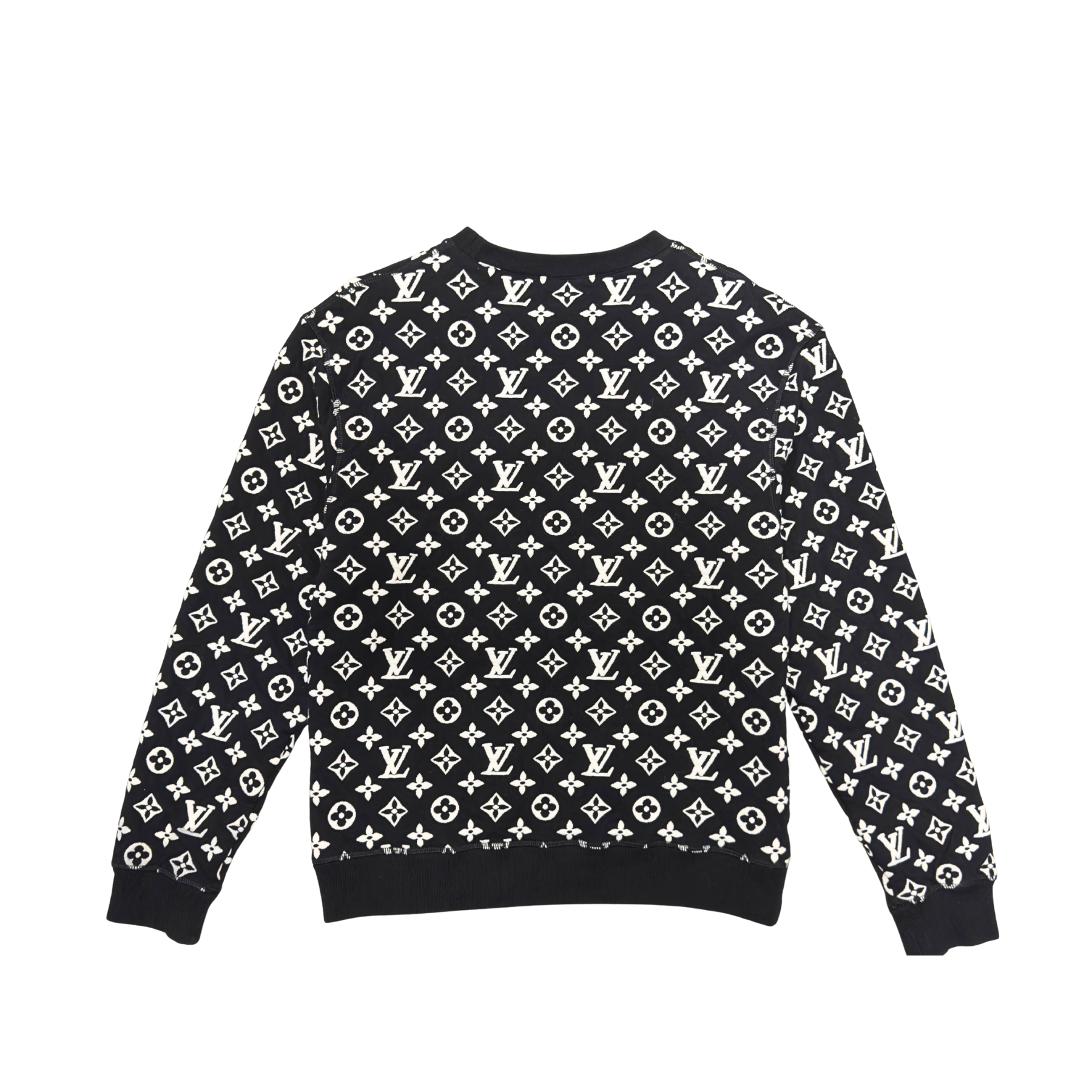 Louis Vuitton Monogram Sweatshirt Black/White XS