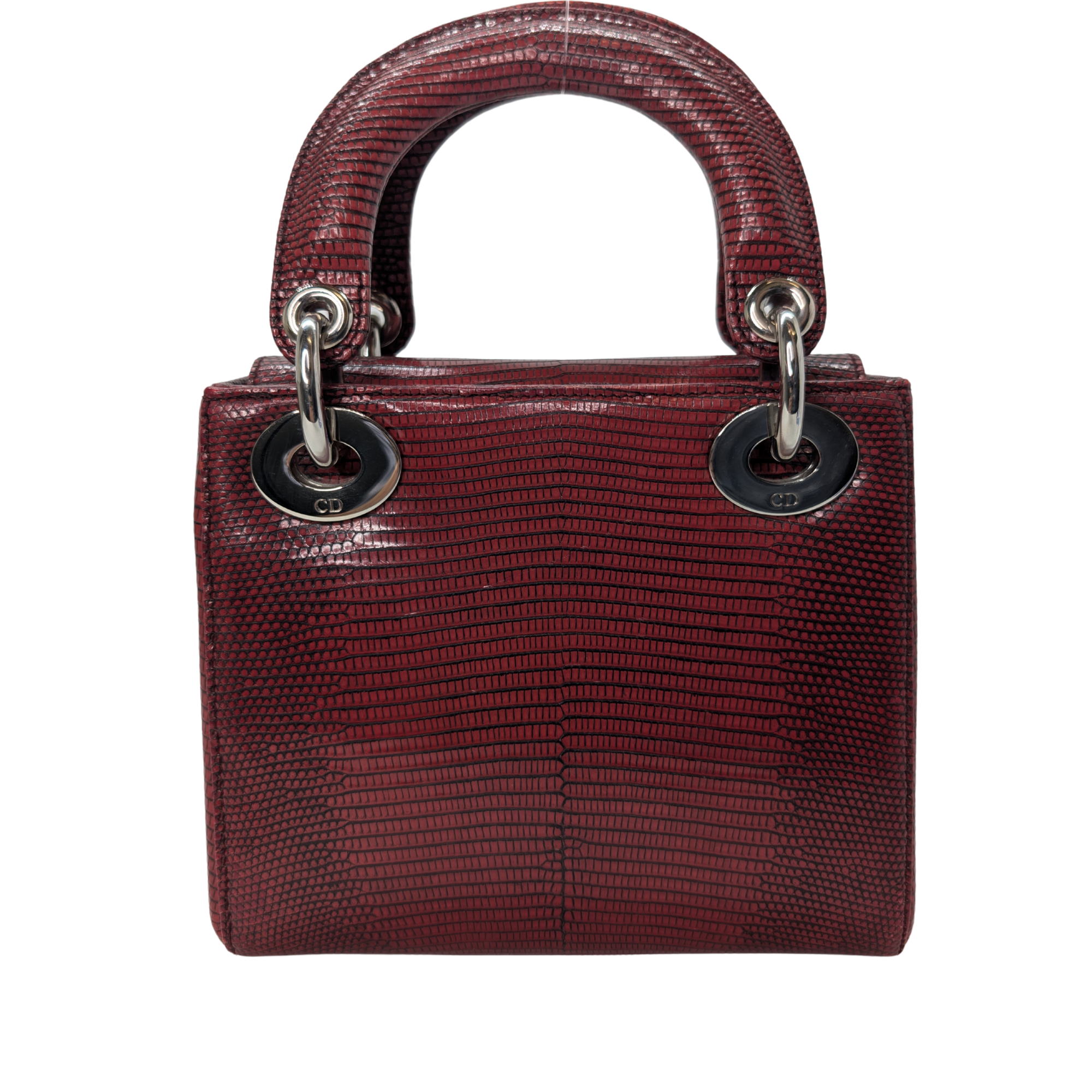 Christian Dior Mini Lady Dior Python Burgundy