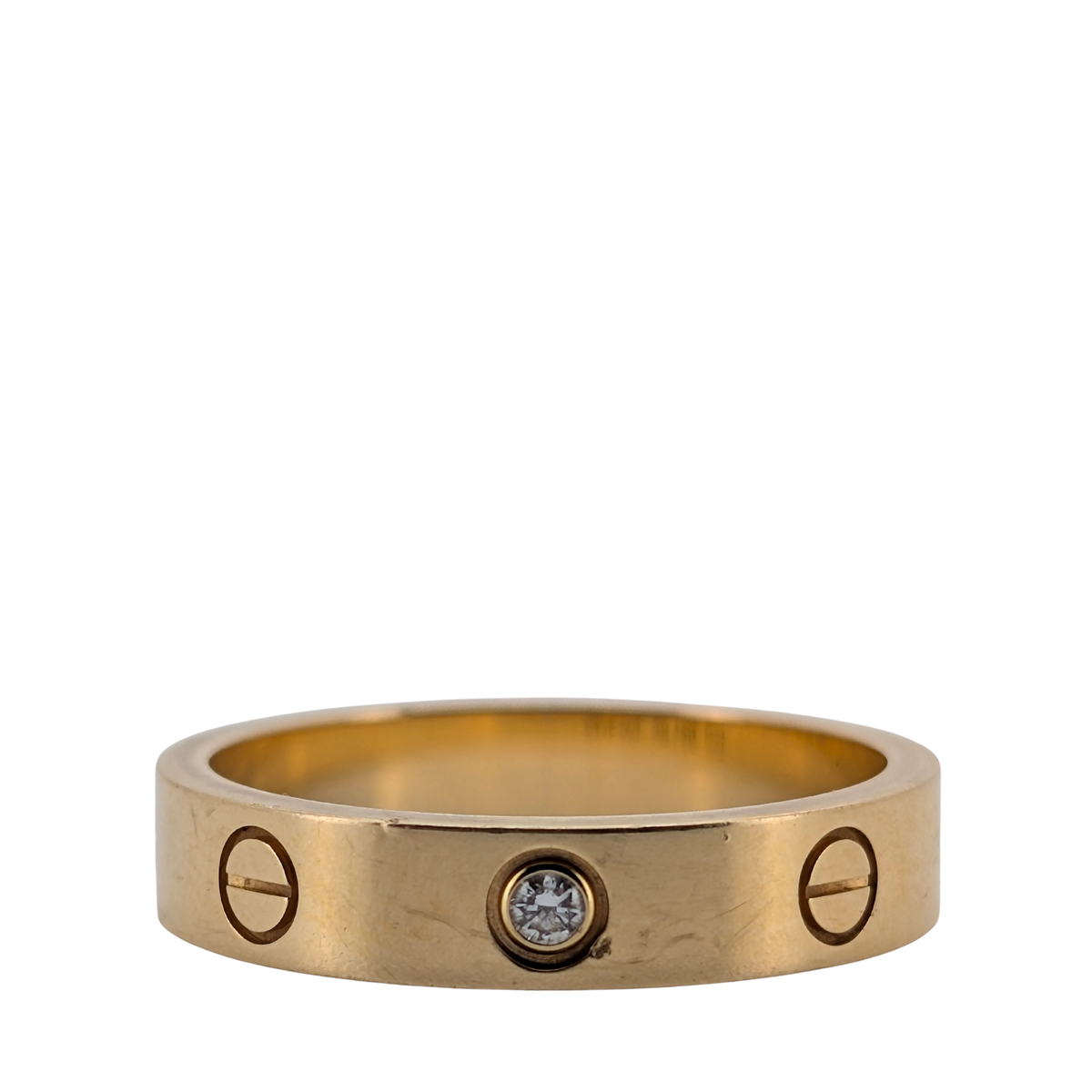 Cartier Love Ring Small Model 1 Diamond 18k Gold 54