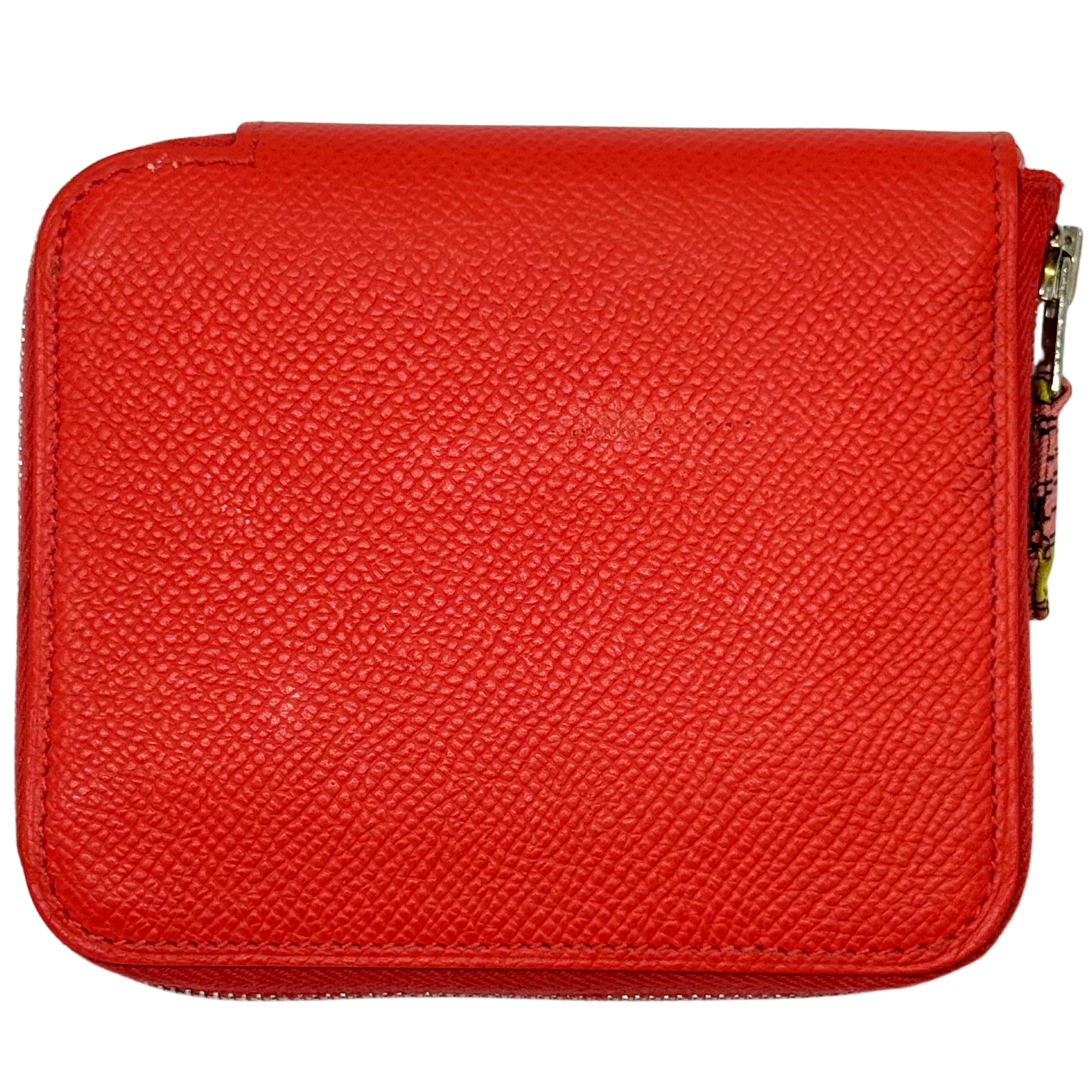Hermés Epsom Silk'in Wallet Leather Red