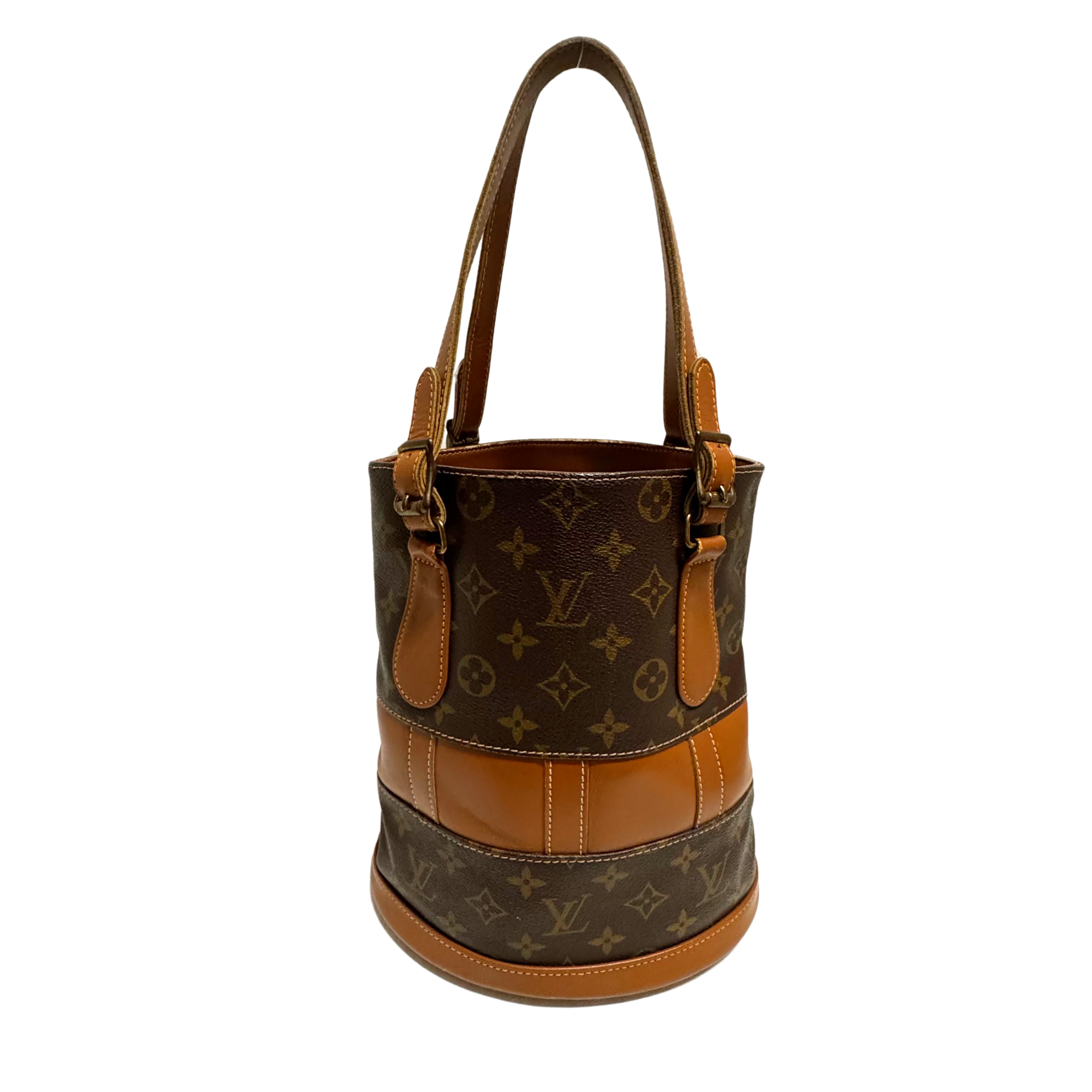 Louis Vuitton French Monogram Company Petit Marais Bucket Bag