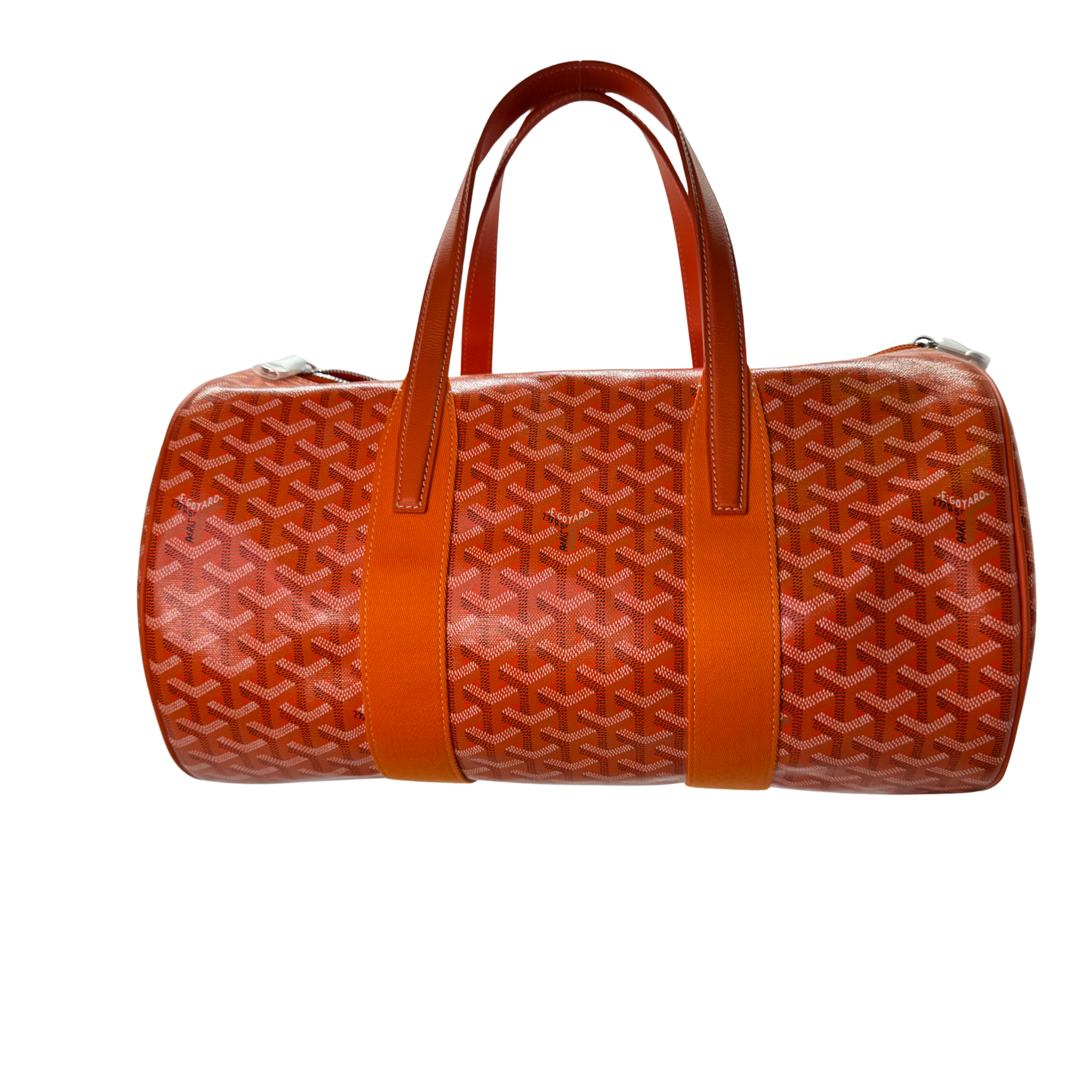 Goyard Orange Barrel 40 Sports Bag