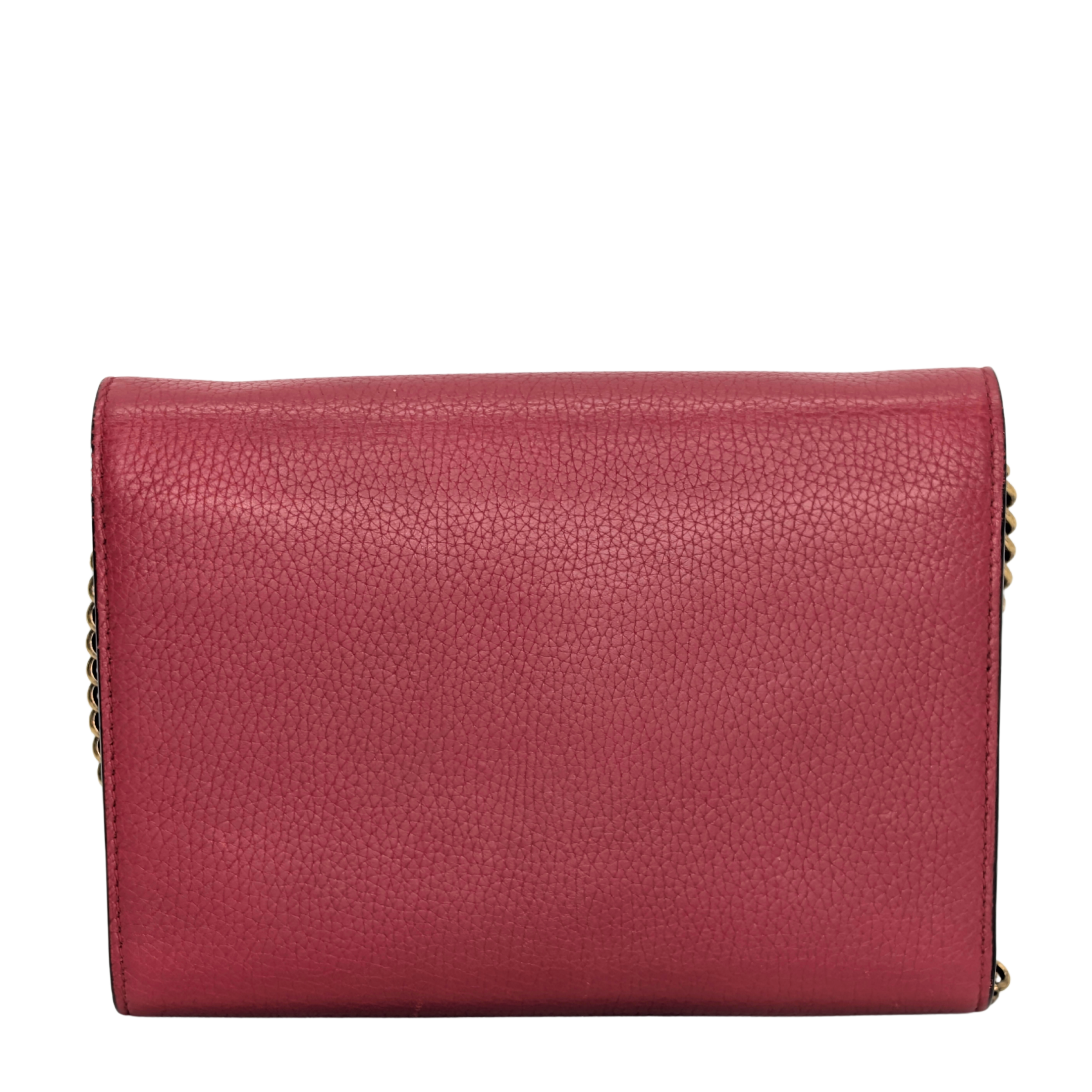 Gucci GG Marmont Wallet On Chain Red