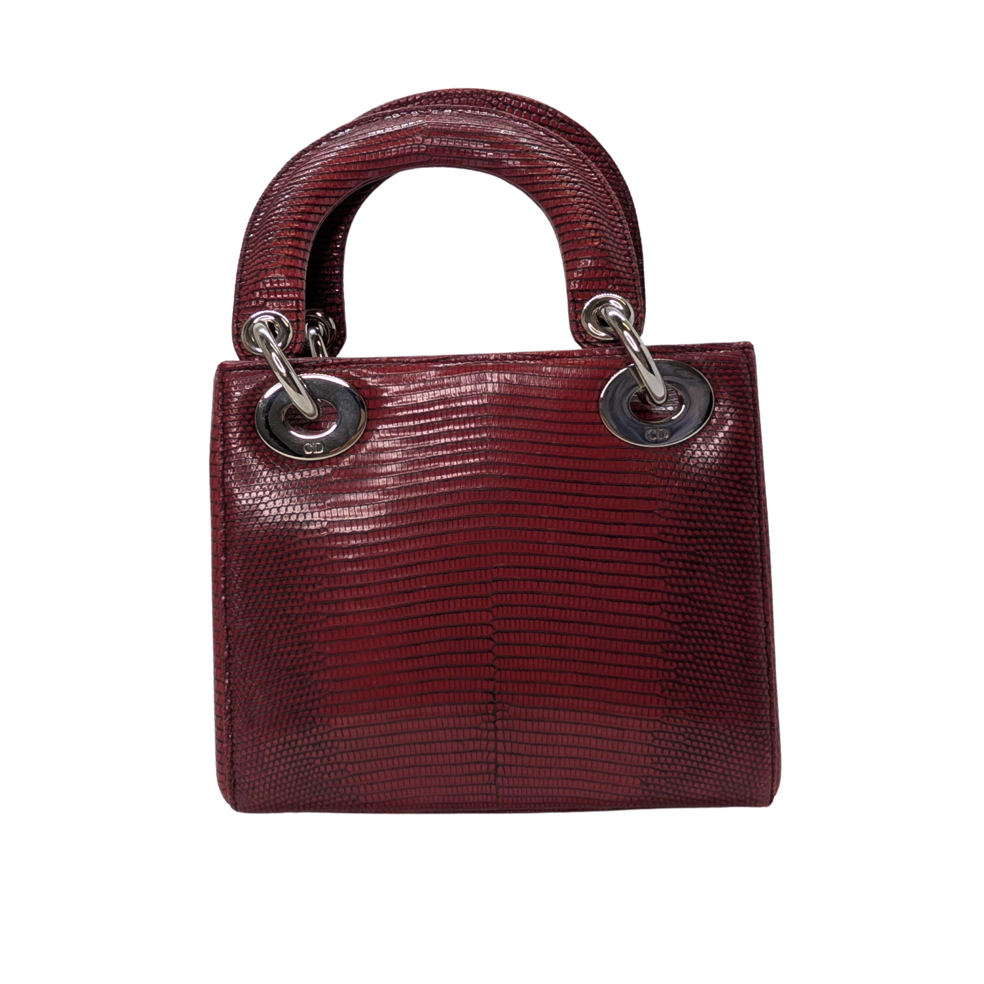 Christian Dior Mini Lady Dior Python Burgundy