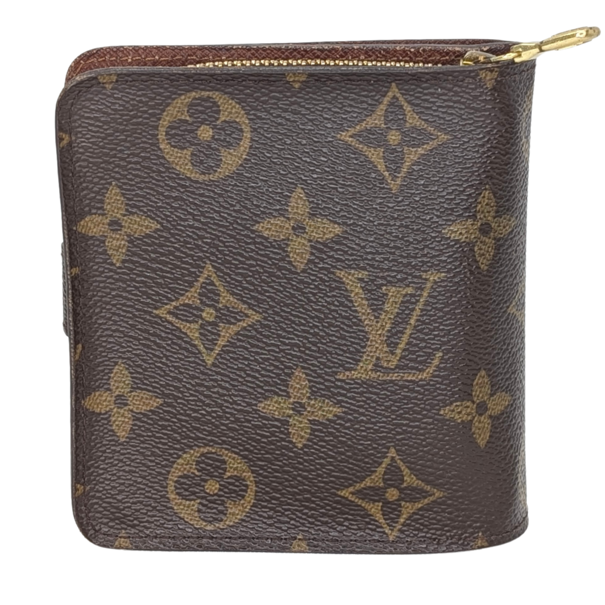 Louis Vuitton Compact Zip Bi-Fold Wallet Brown