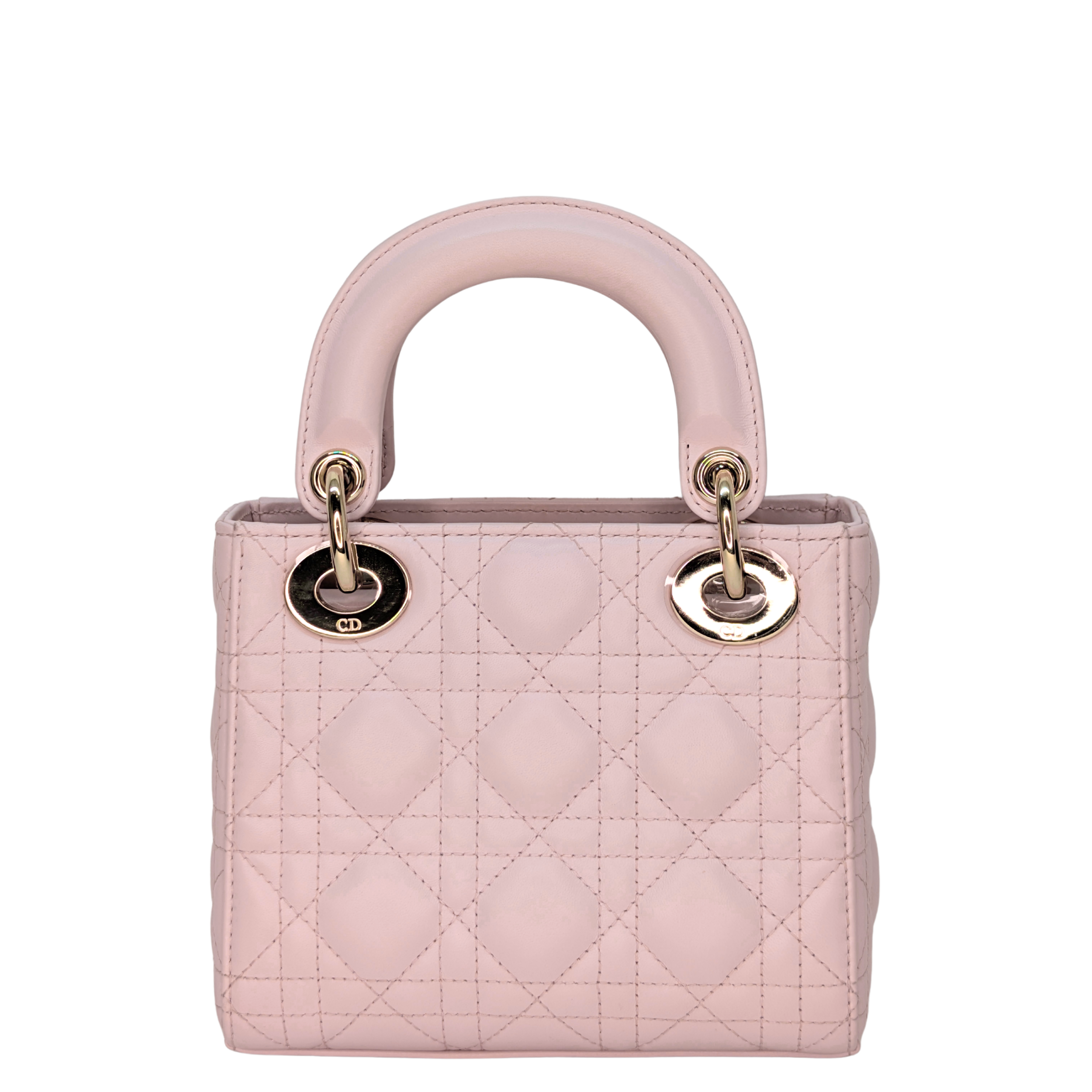 Dior Lady DIor Mini Cannage Powder Pink Bag