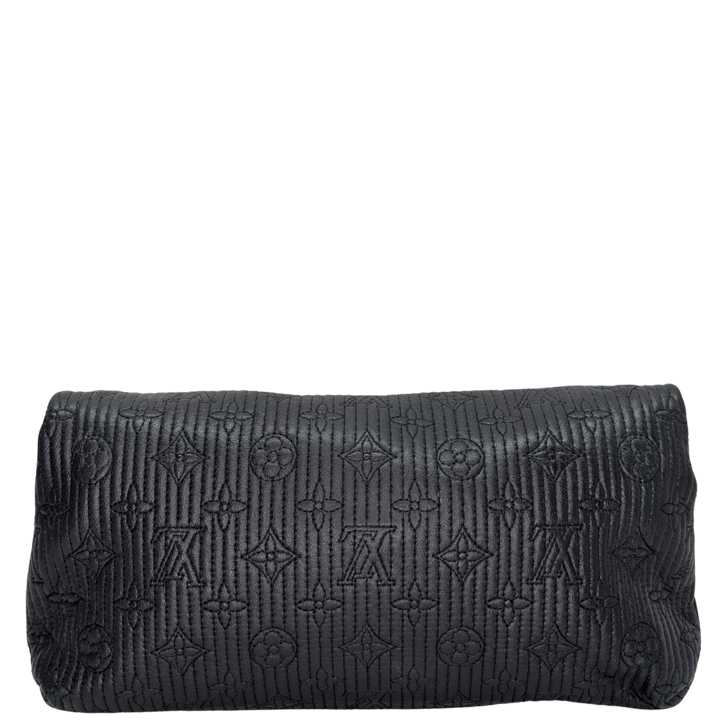Louis Vuitton Altair Clutch Monogram Motard Black