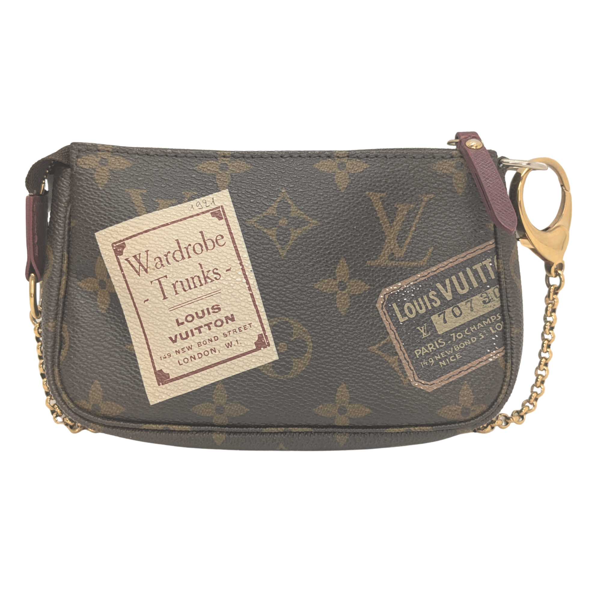 Louis Vuitton Travel Stamp Mini Pochette Bag