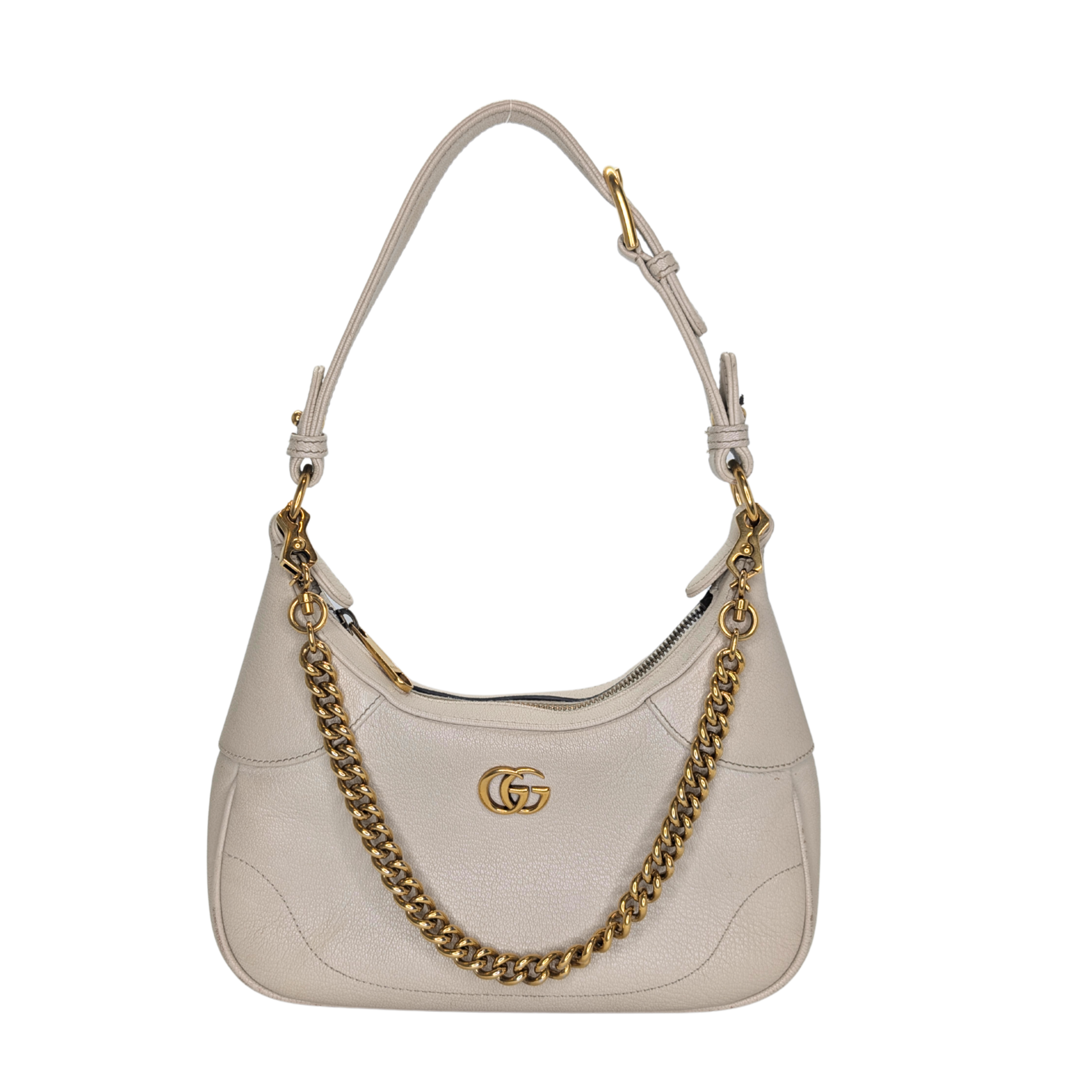 Gucci Aphrodite small shoulder Bag Leather Beige