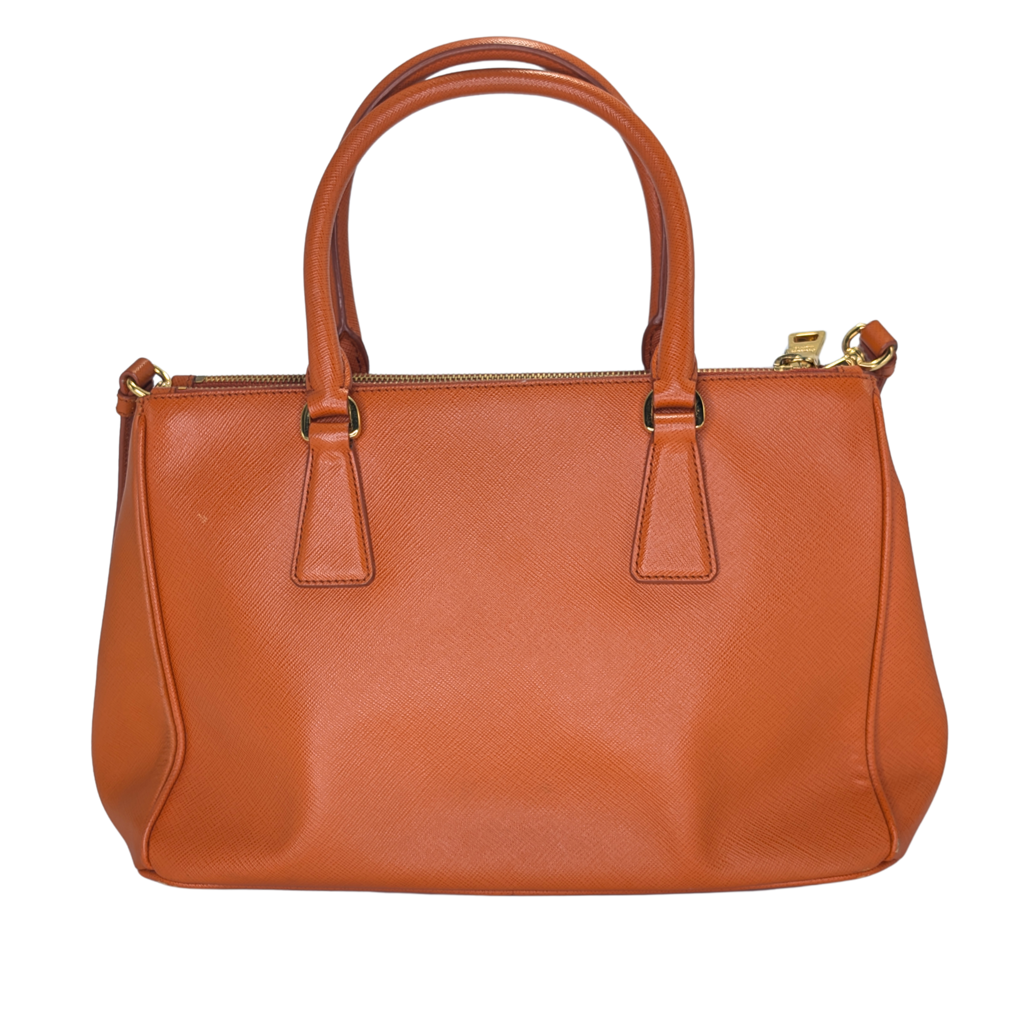 Prada Galleria Handbag Saffiano Leather Orange