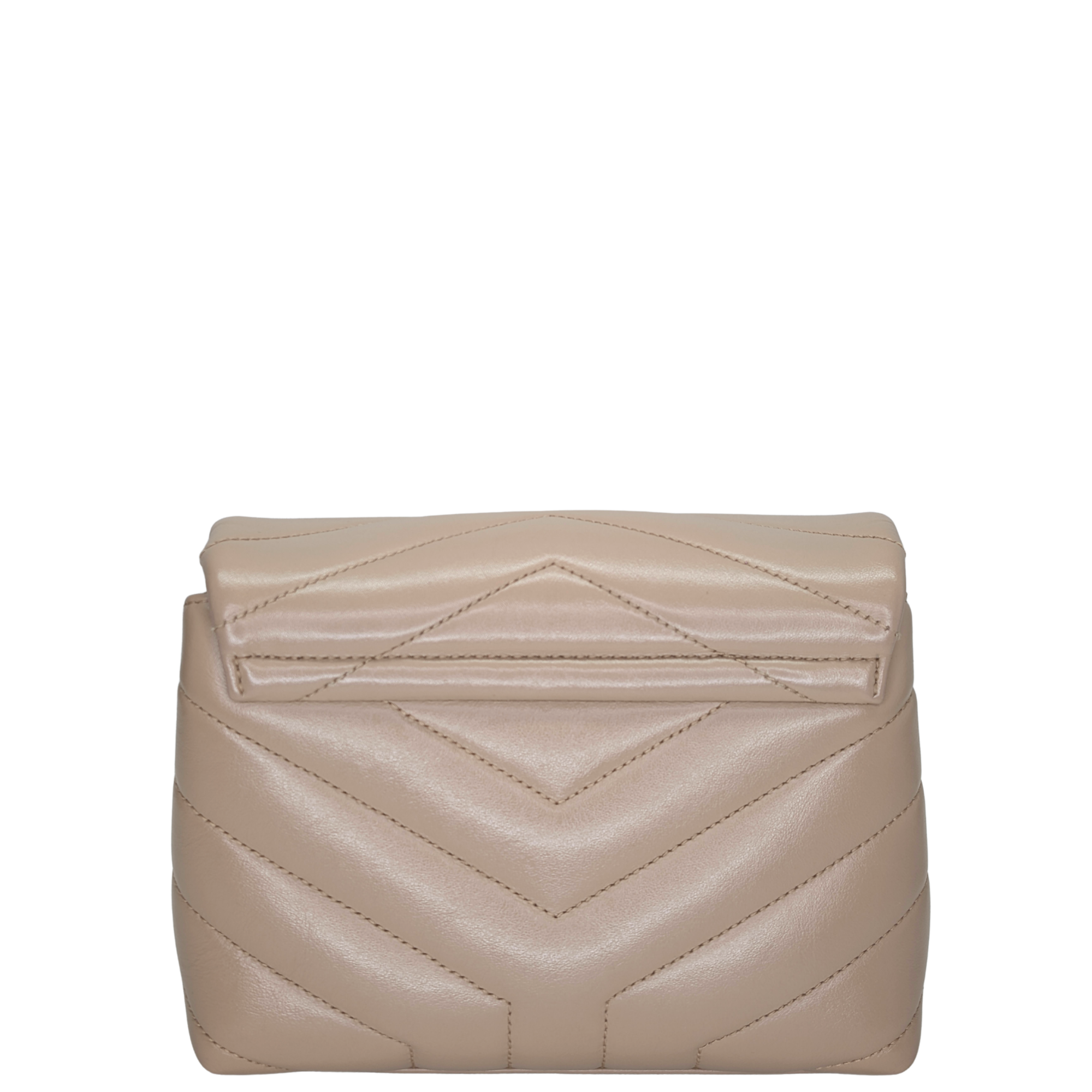 Saint Laurent Mini Lou Lou Shoulder Bag Beige