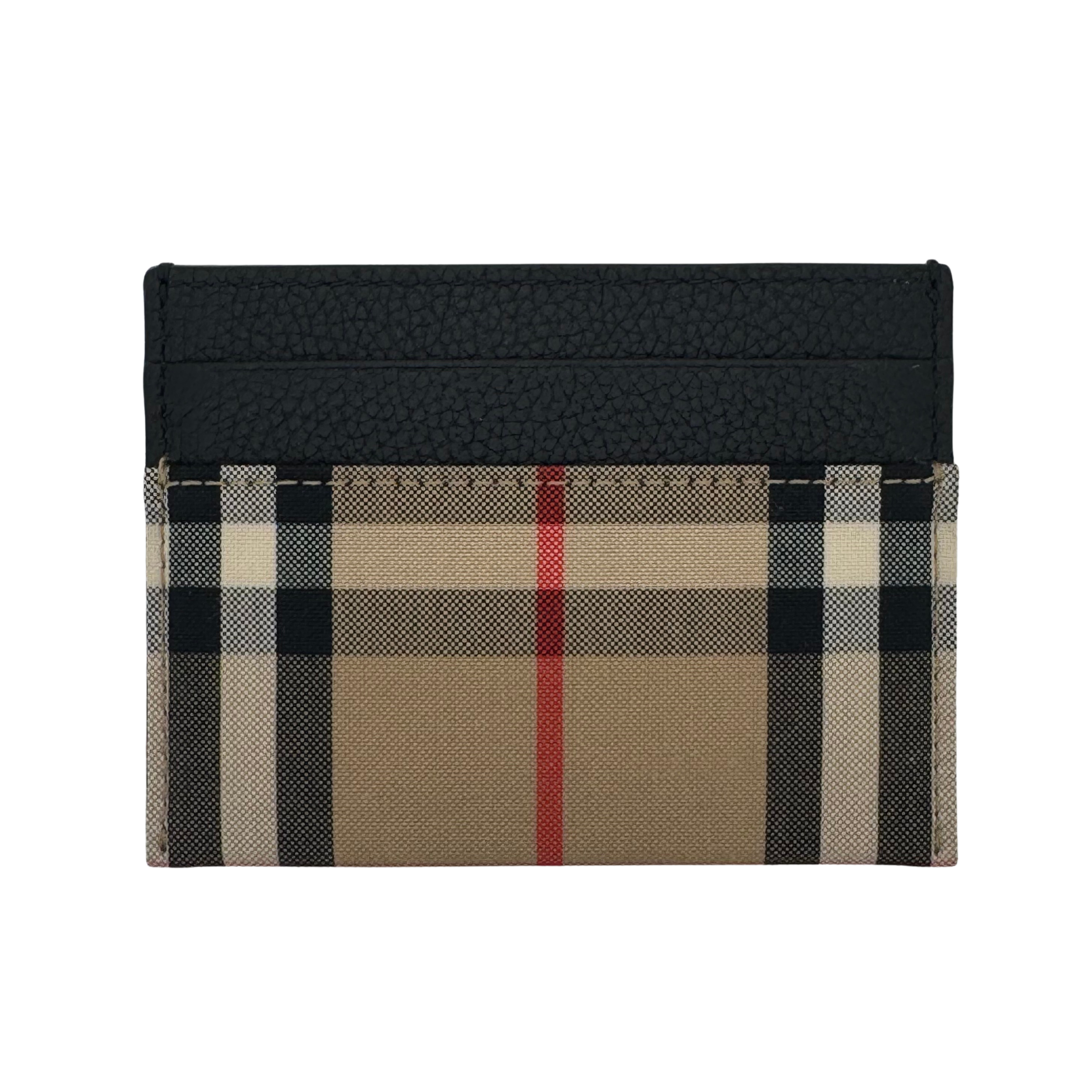 Burberry Check card case wallet