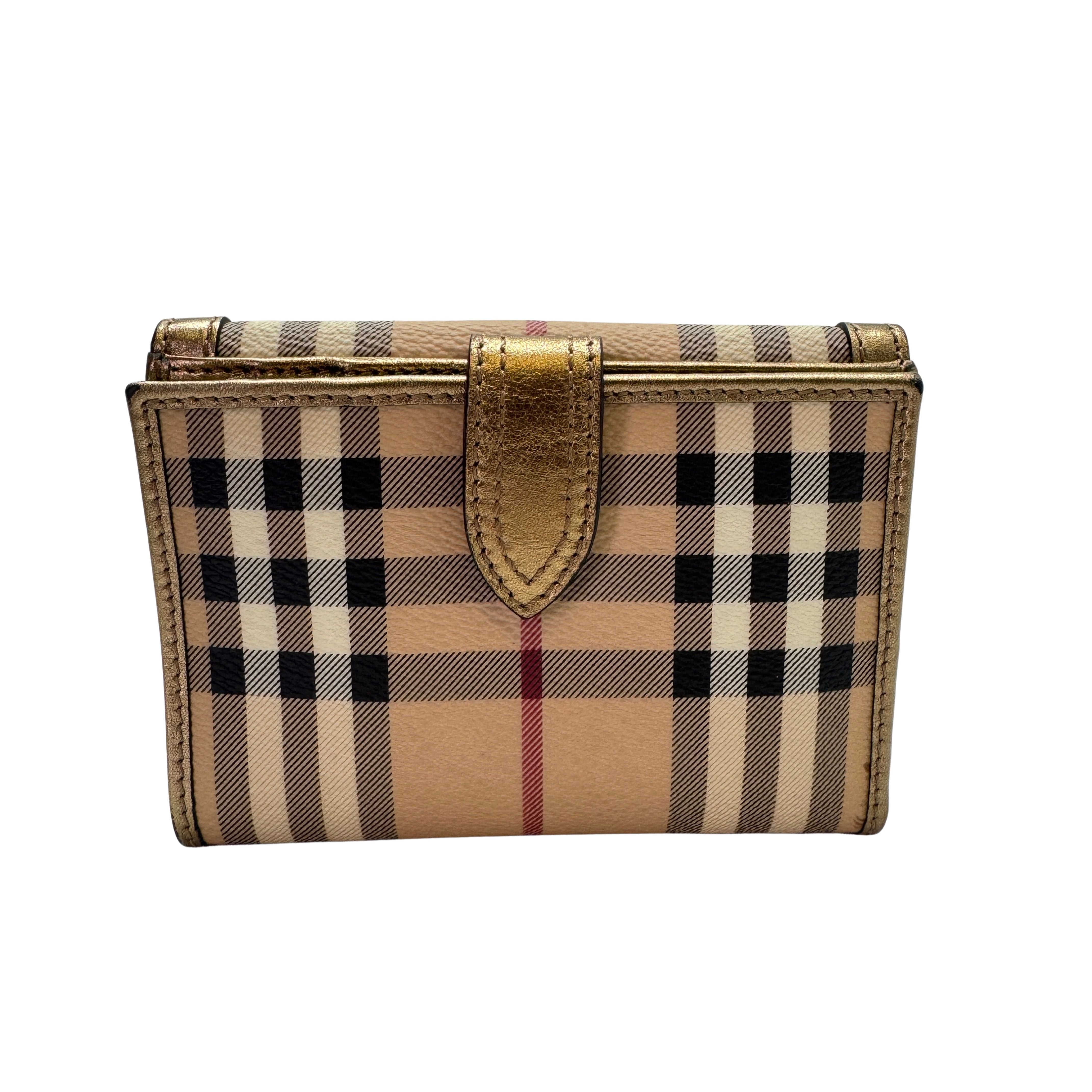 Burberry Wallet Leather Beige