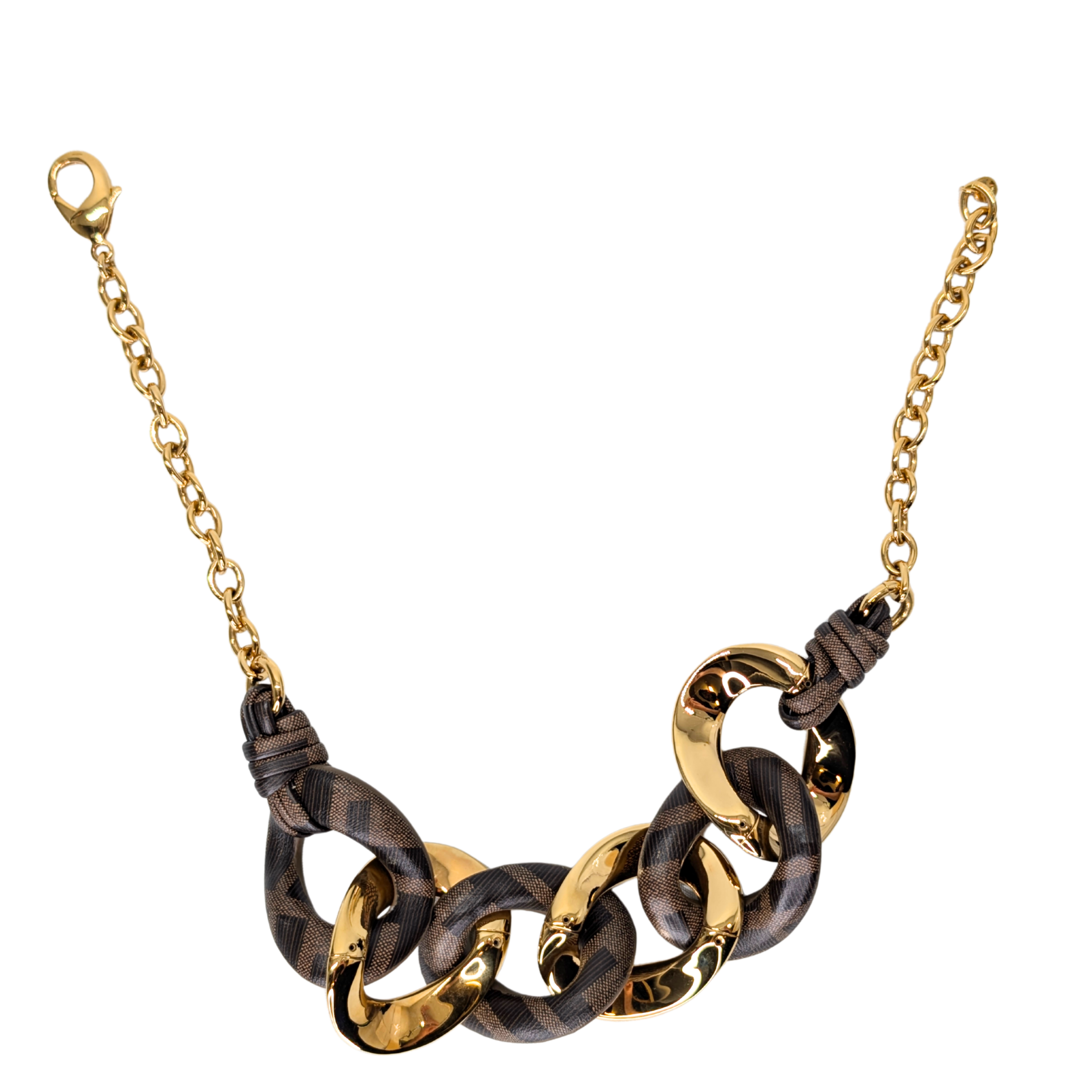 Fendi Leather Filo Necklace