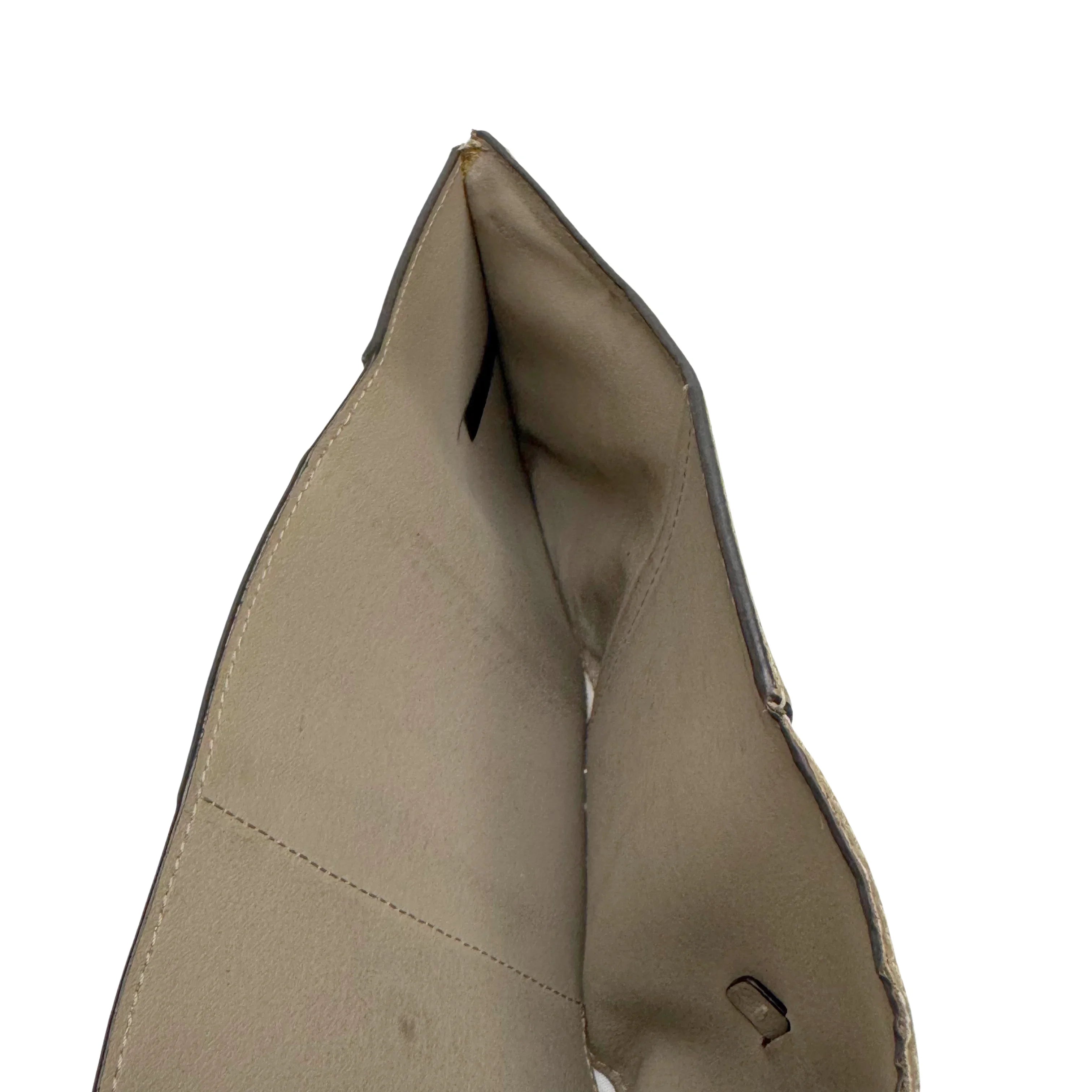 Chloe Calfskin Small Darryl Trifold Wallet Motty Grey