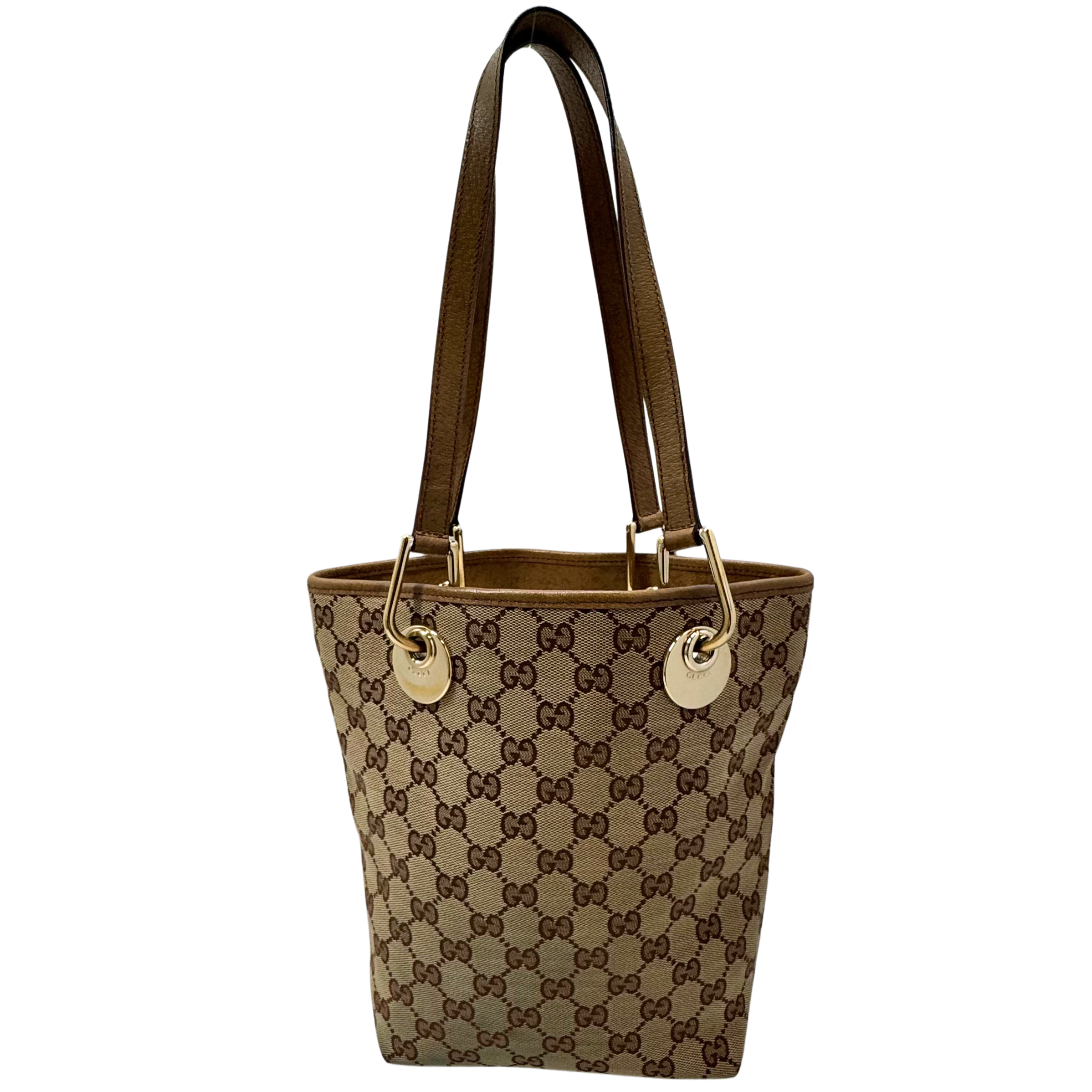 Gucci GG Canvas Tote Bag Brown
