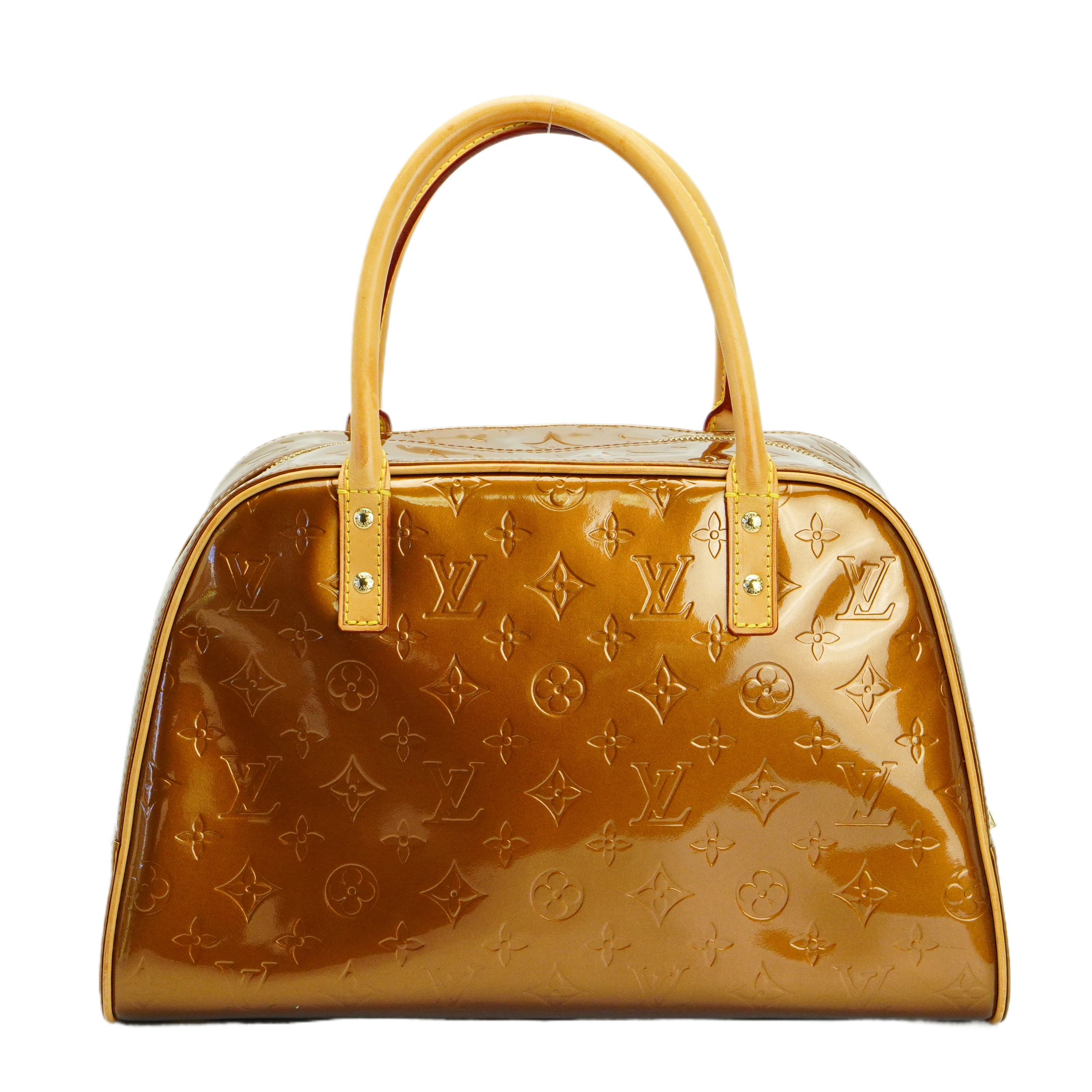 Louis Vuitton Bronze Monogram Vernis Tompkins Square Handbag