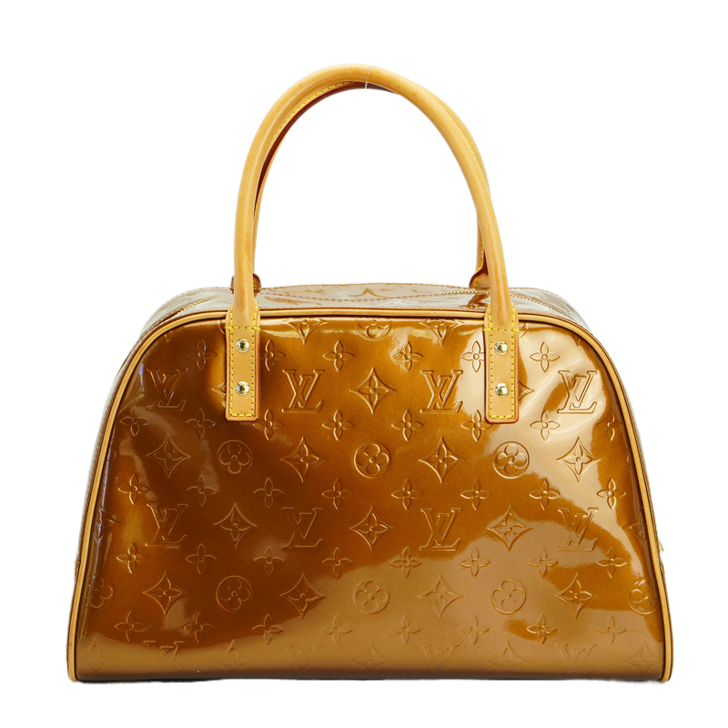 Louis Vuitton Bronze Monogram Vernis Tompkins Square Handbag