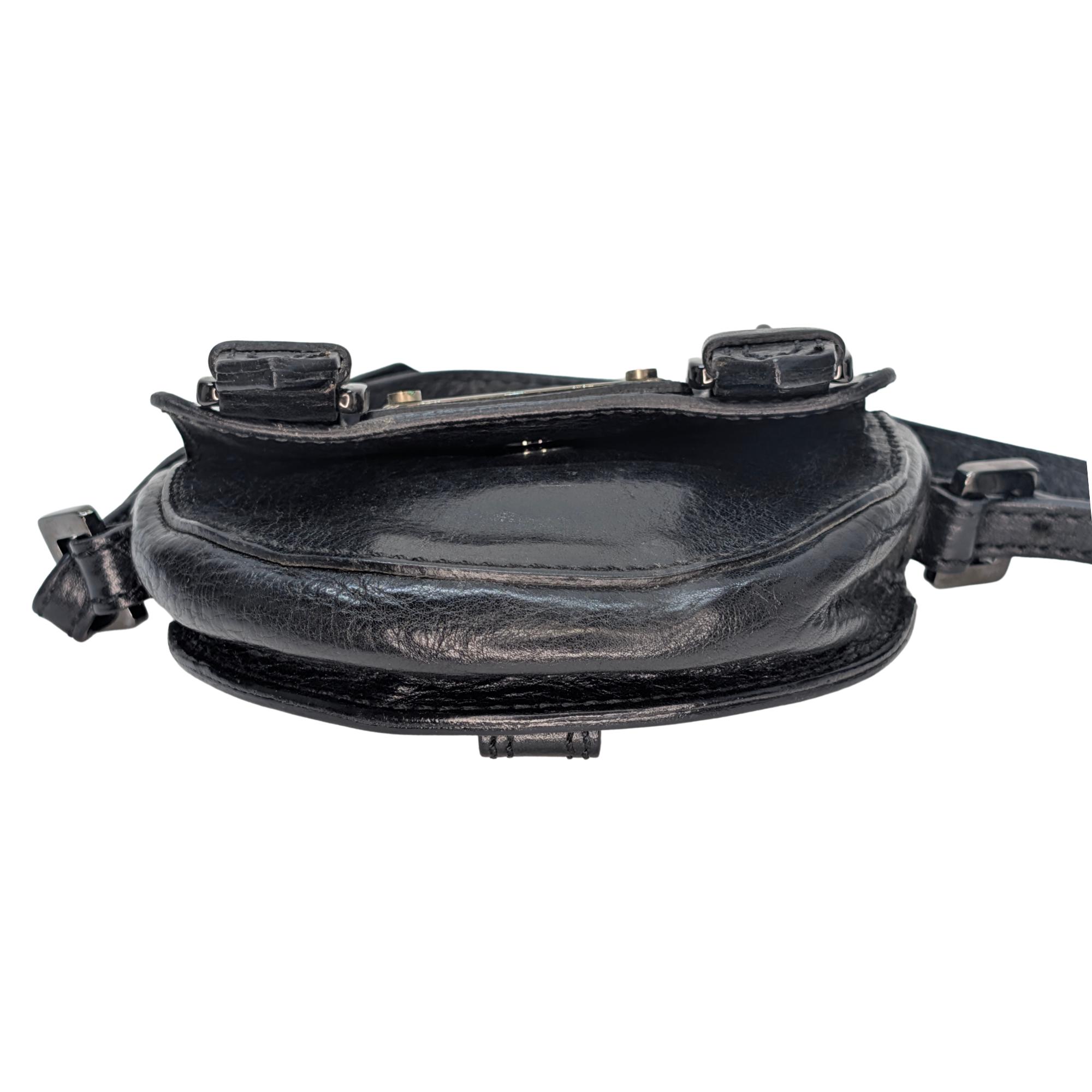 Burberry Mini Leather Crossbody Bag Black