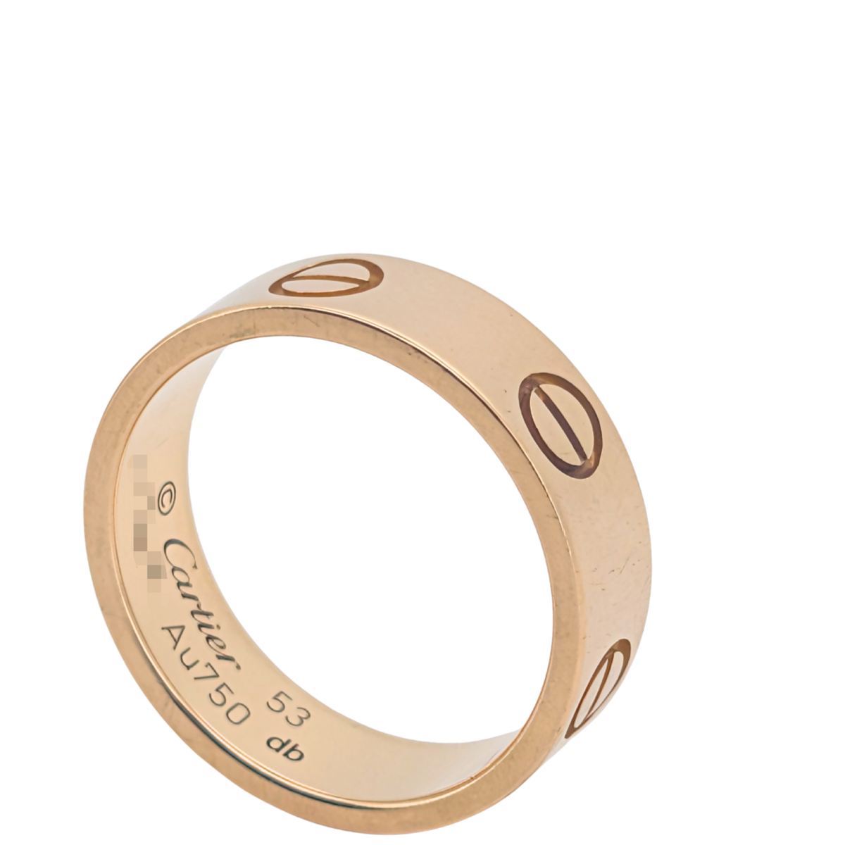 Cartier Love Ring Classic Model 18k Gold Size 53