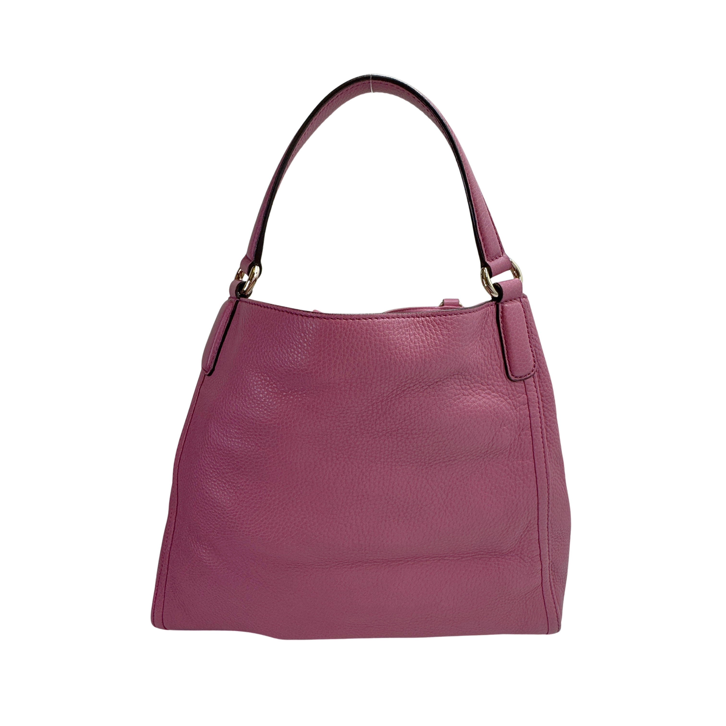 Gucci Pebbled Calfskin Medium Soho Shoulder Bag Fresia Rose