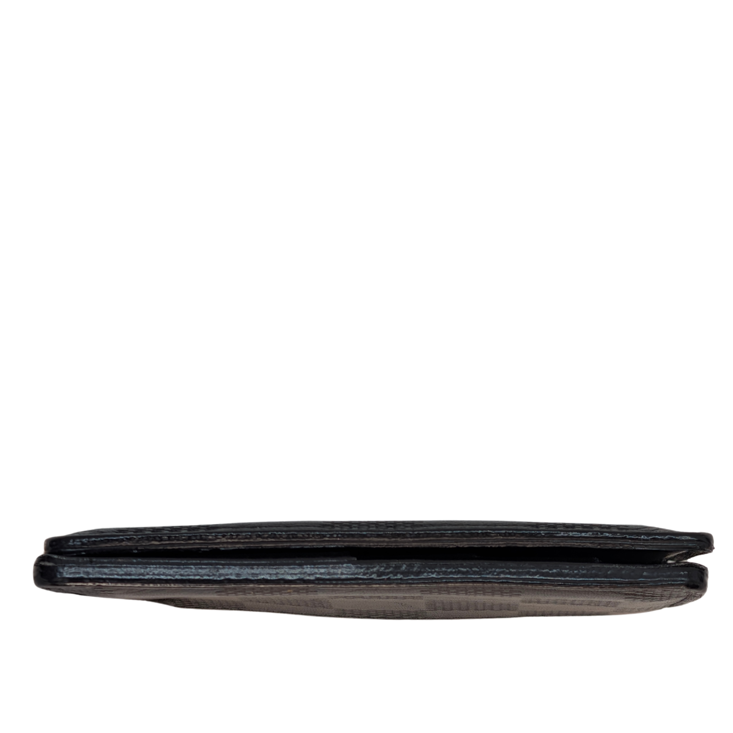 Louis Vuitton Damier Leather Pocket Organiser Wallet Black