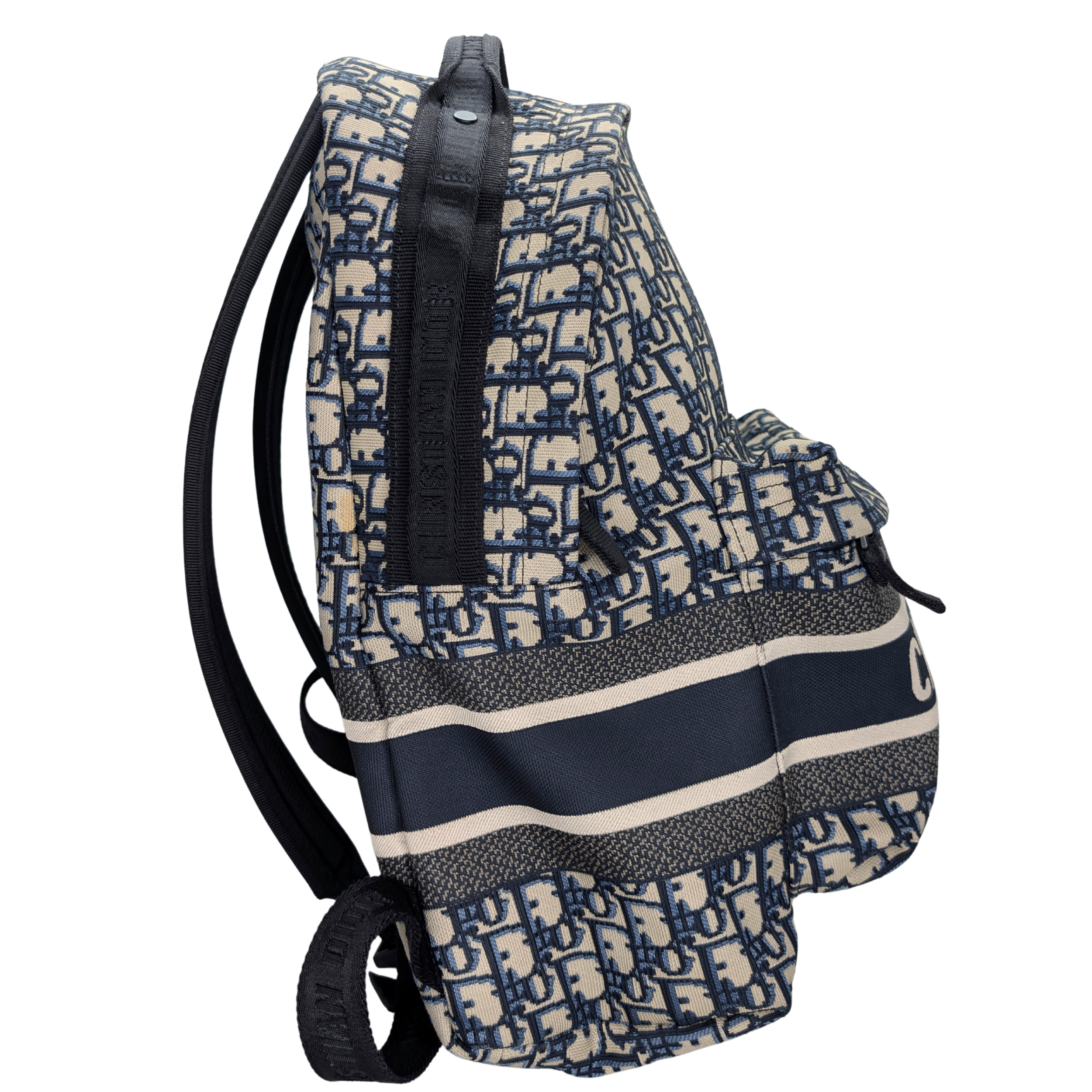 Dior DiorTravel Backpack Oblique Jacquard Navy