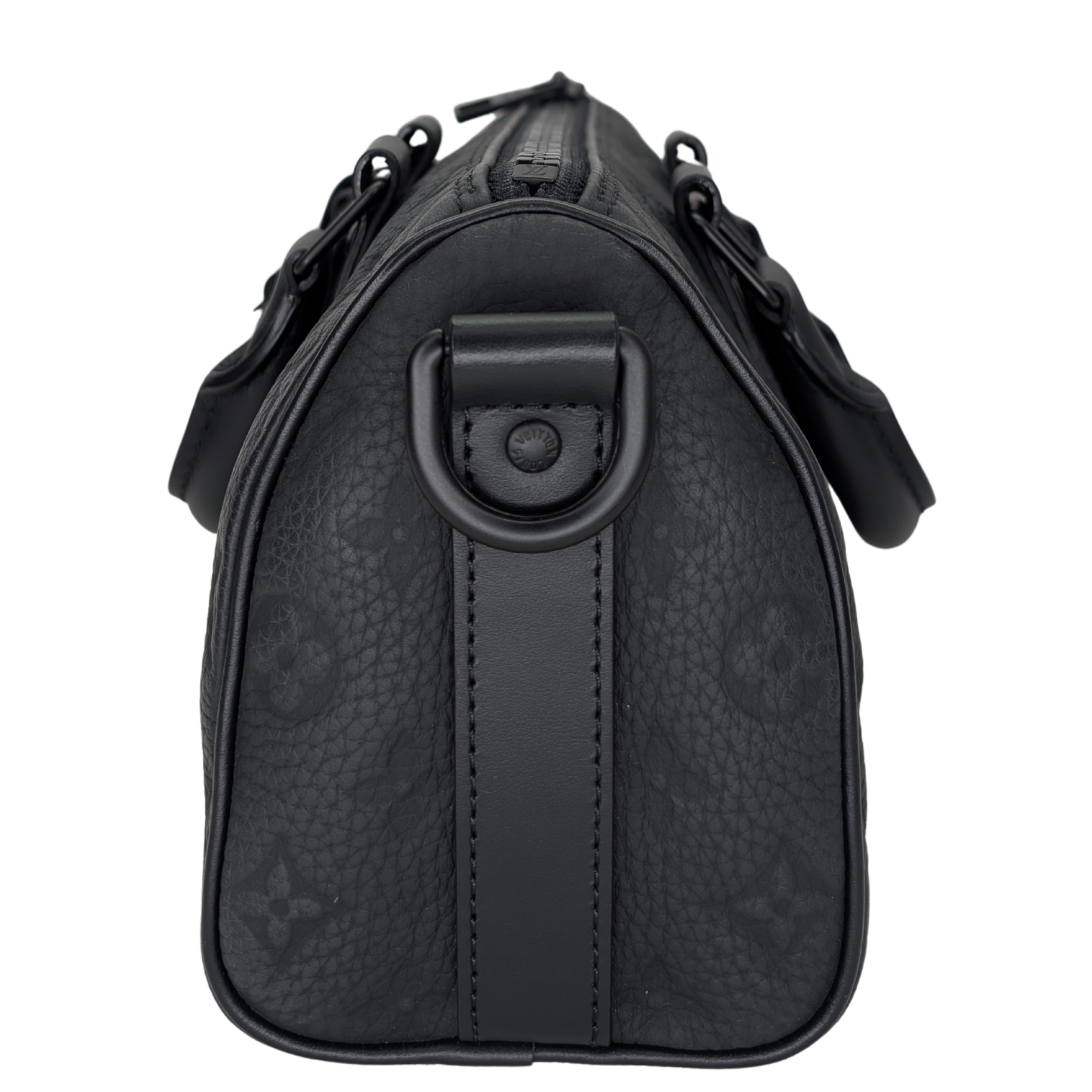 Louis Vuitton Keepall 25 Bandouliere Taurillon Monogram Leather Black